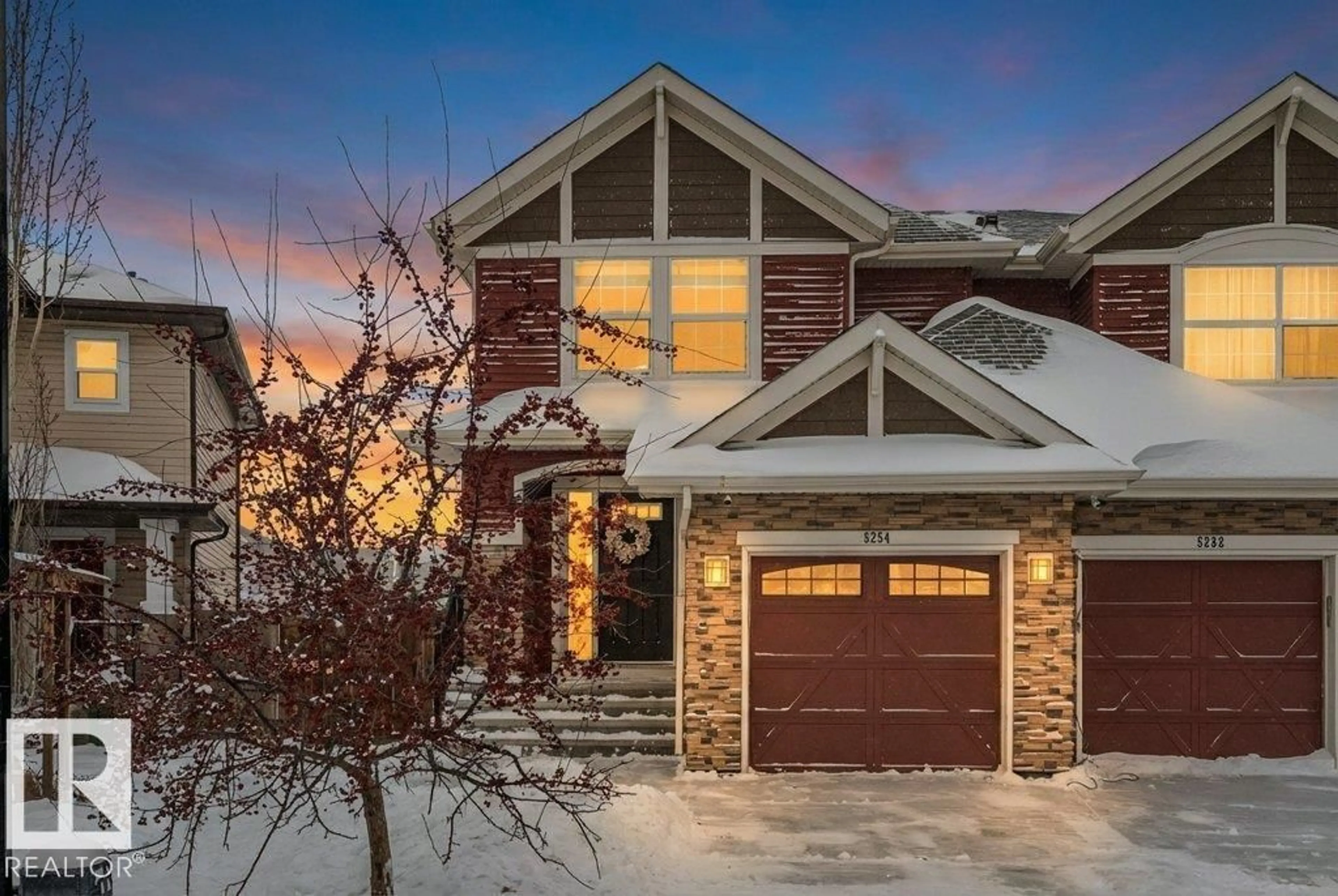 Home with brick exterior material, street for SW - 5254 20 AV, Edmonton Alberta T6V1V5