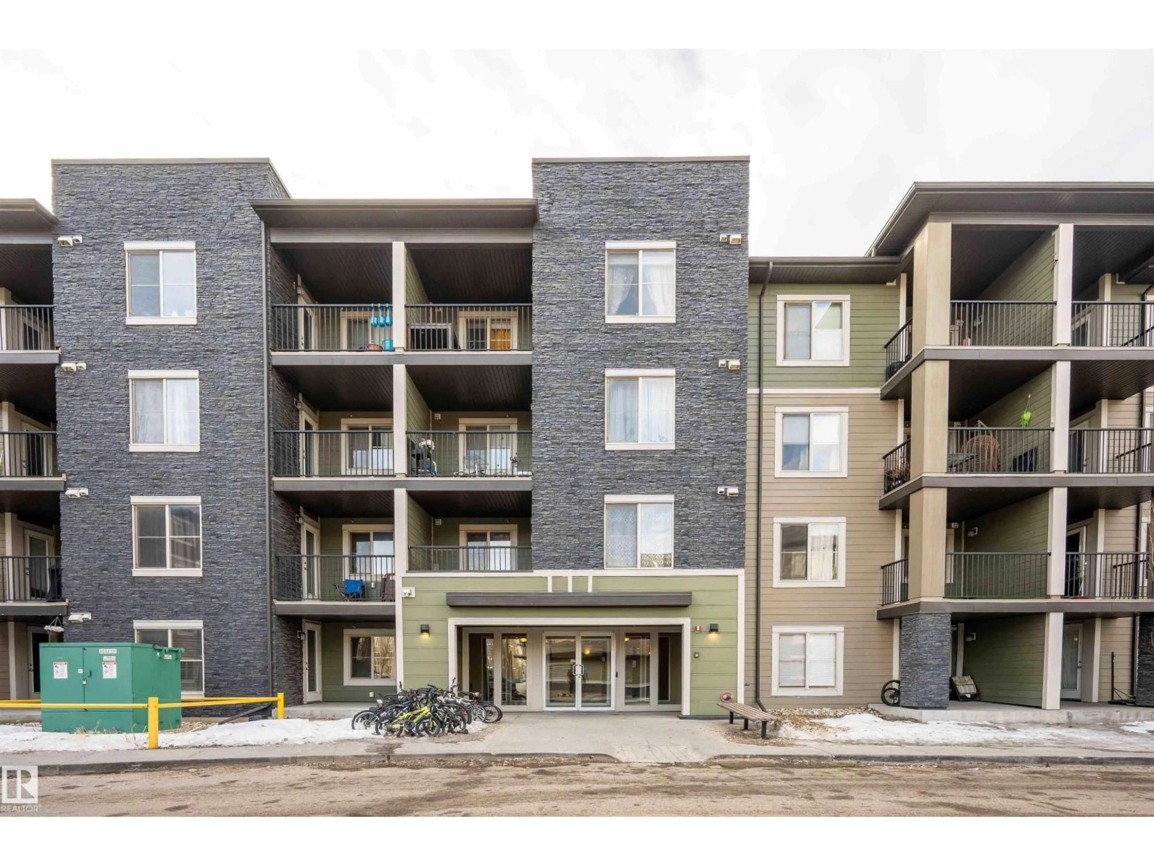 A pic from outside/outdoor area/front of a property/back of a property/a pic from drone, building for 415 111 WATT CM, Edmonton Alberta T6X2C6