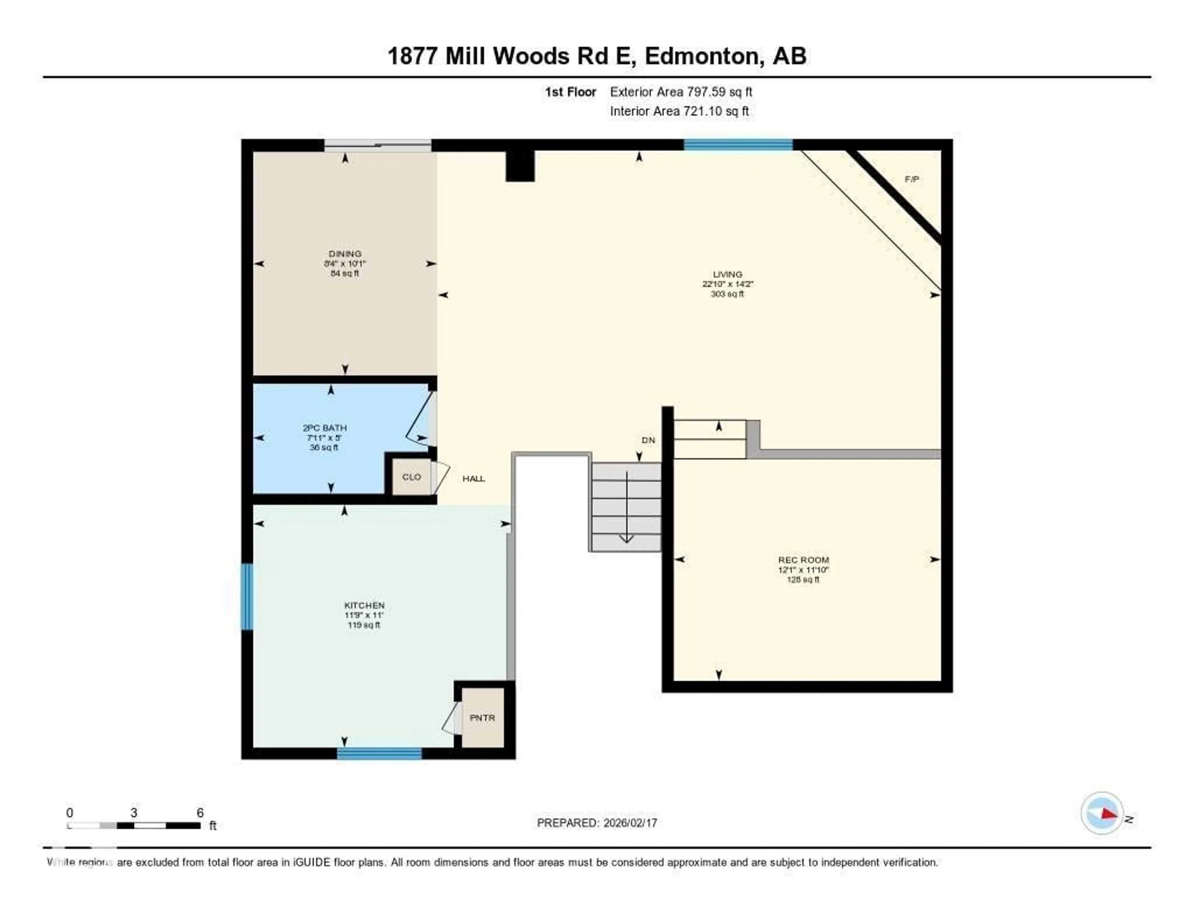 Floor plan for 1877 MILL WOODS RD, Edmonton Alberta T6L6K2