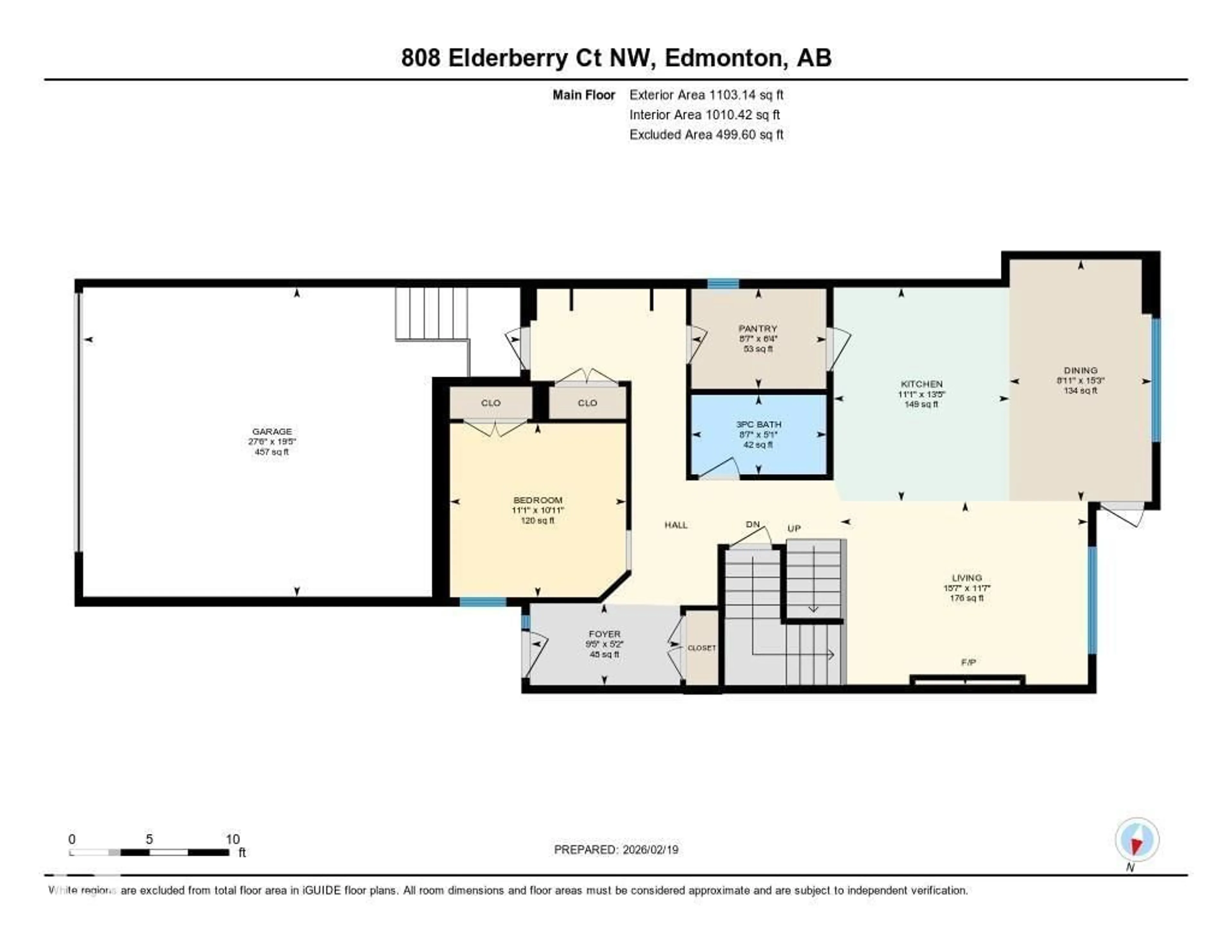 Floor plan for 808 ELDERBERRY COURT, Edmonton Alberta T5T5M8