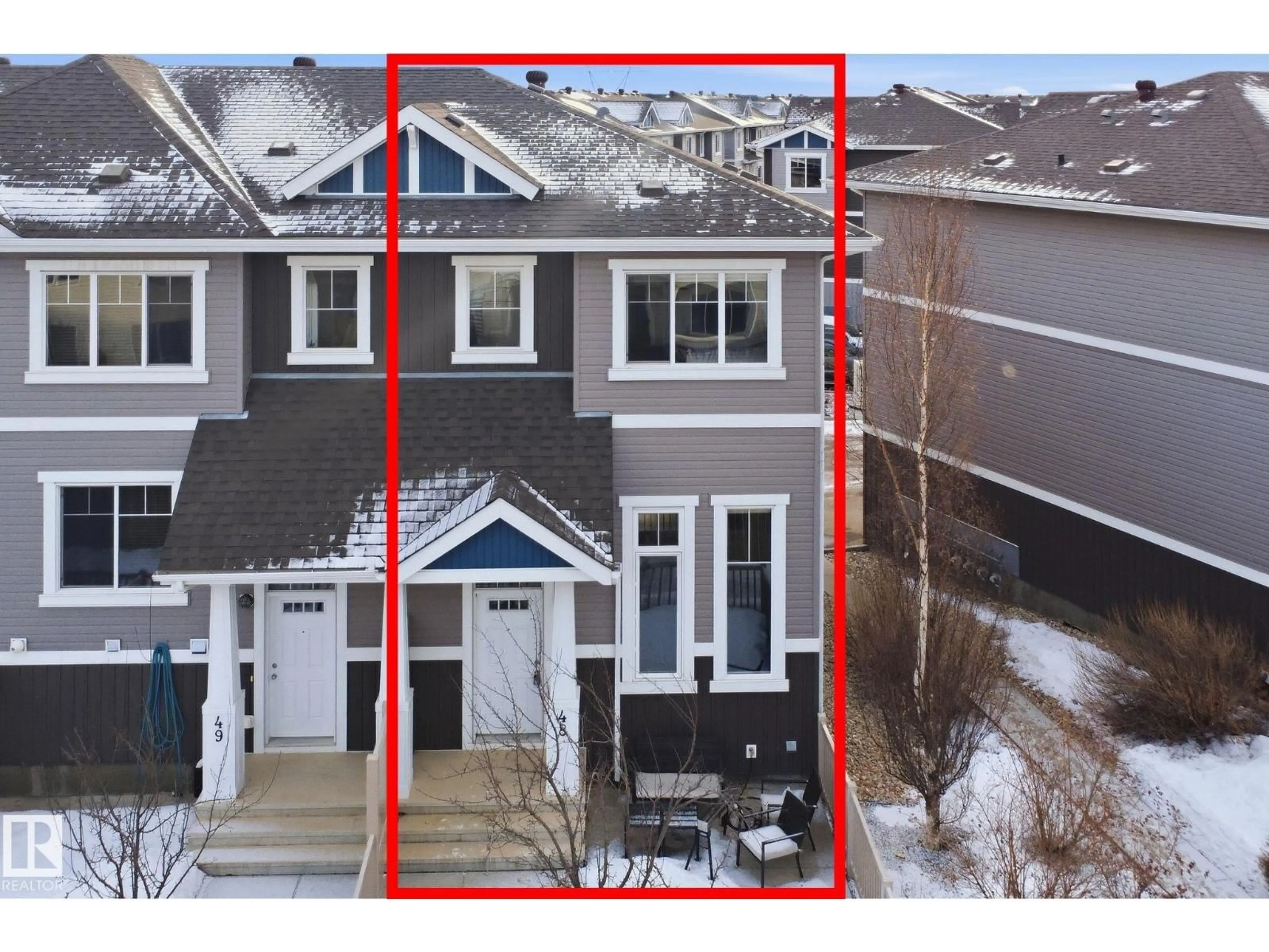 A pic from outside/outdoor area/front of a property/back of a property/a pic from drone, mountain view for 1140 - 48 CHAPPELLE BV, Edmonton Alberta T6W2Z3