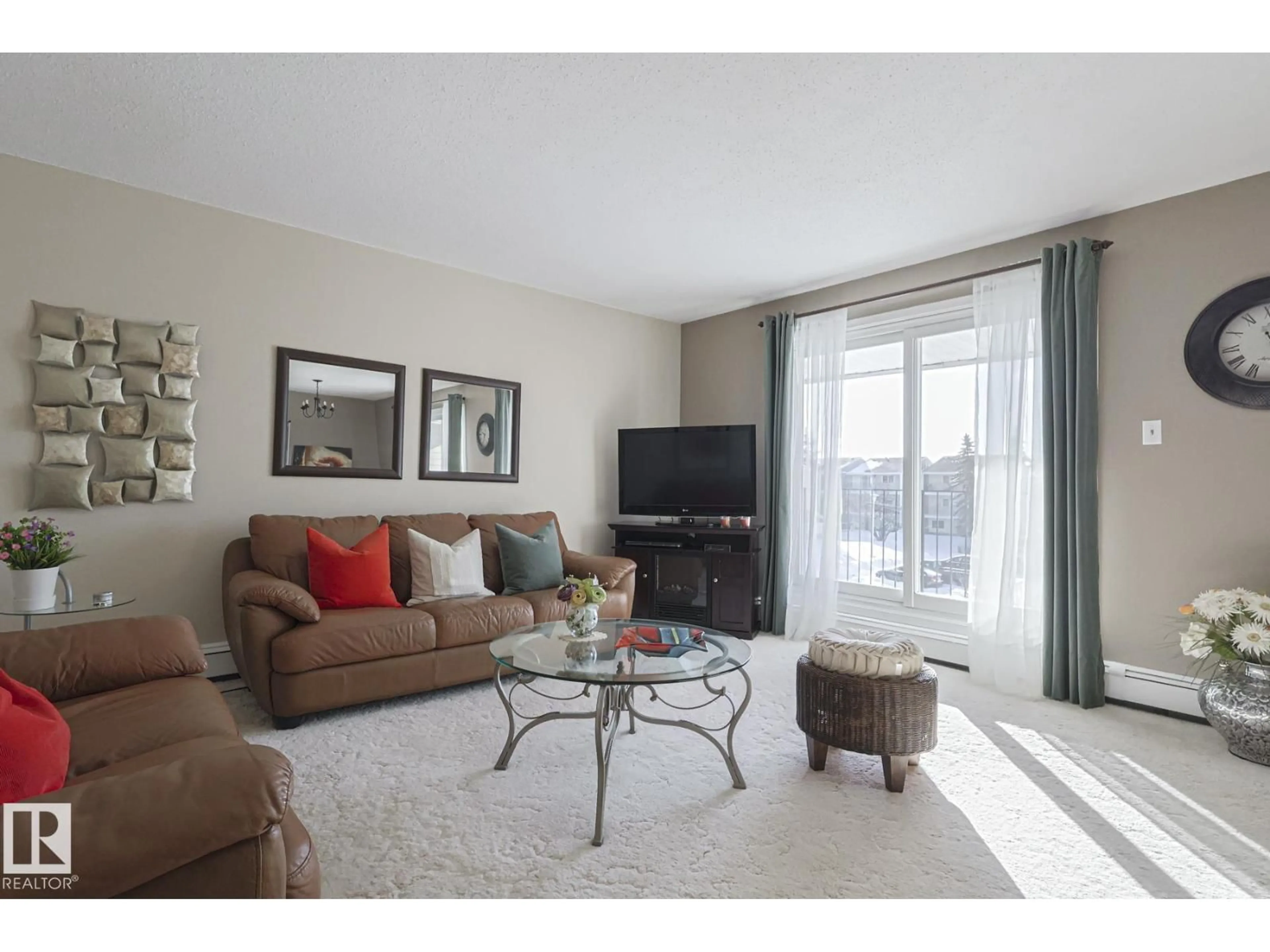 Living room with furniture, unknown for #6 - 3839 76 ST, Edmonton Alberta T6K2P9