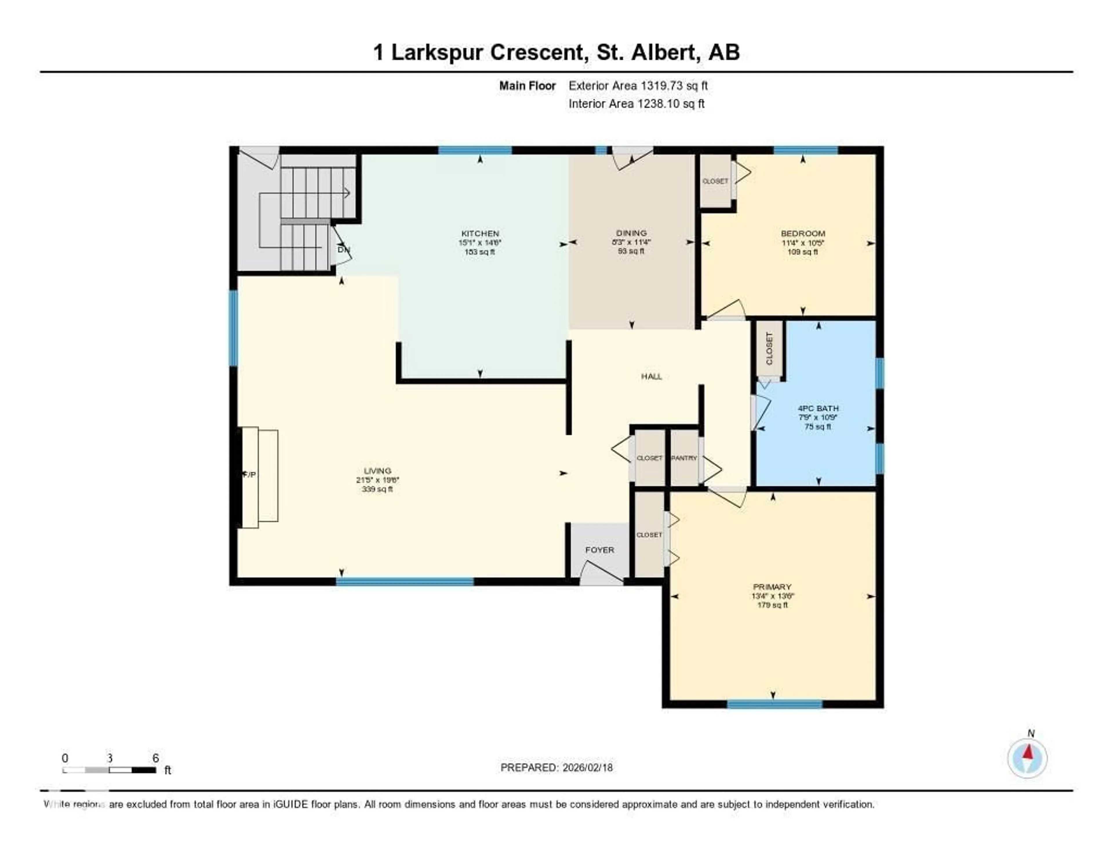 Floor plan for 1 LARKSPUR CR, St. Albert Alberta T8N2M4
