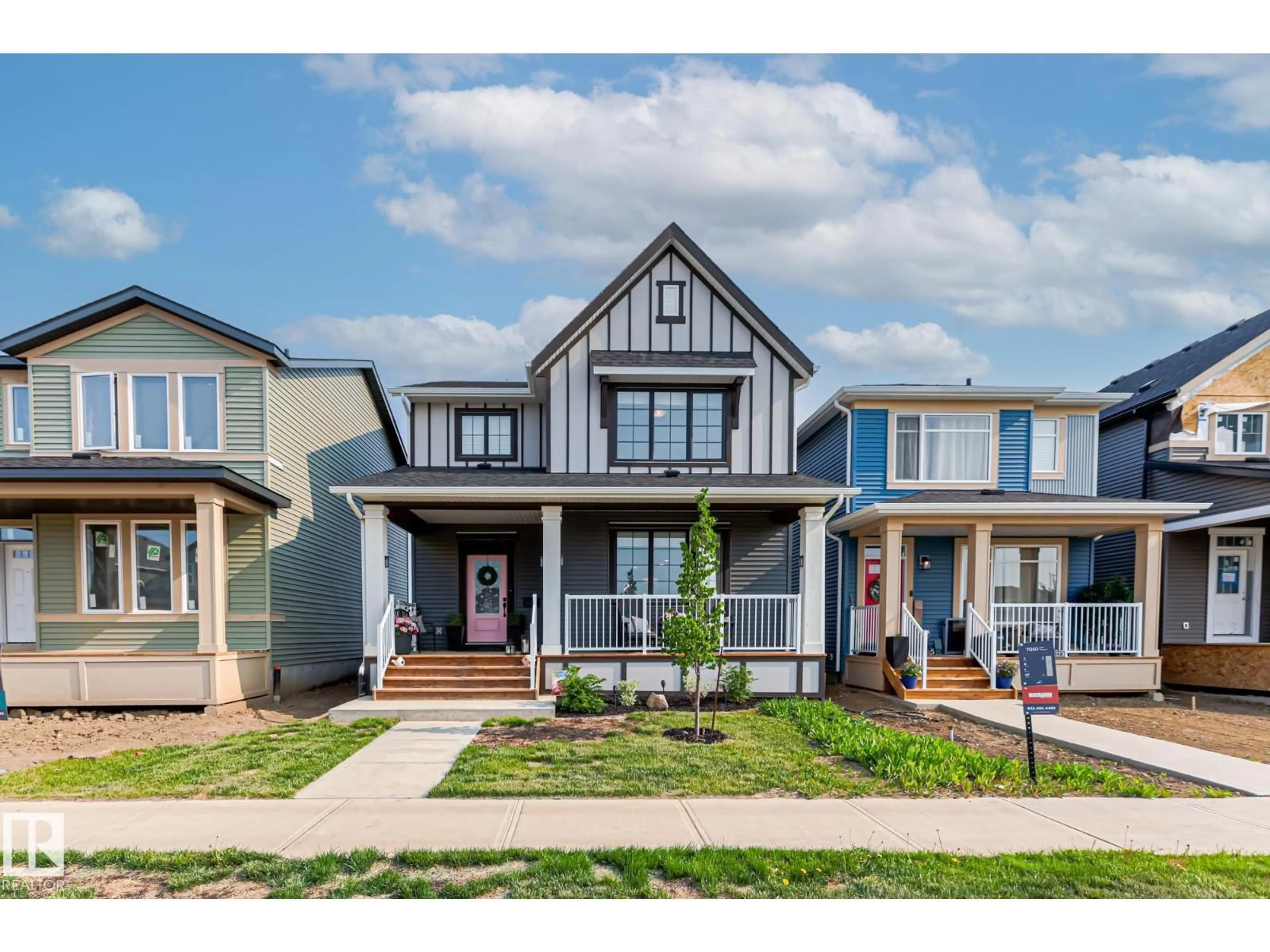 Home with brick exterior material, street for 7012 54 AV, Beaumont Alberta T4X2Z9