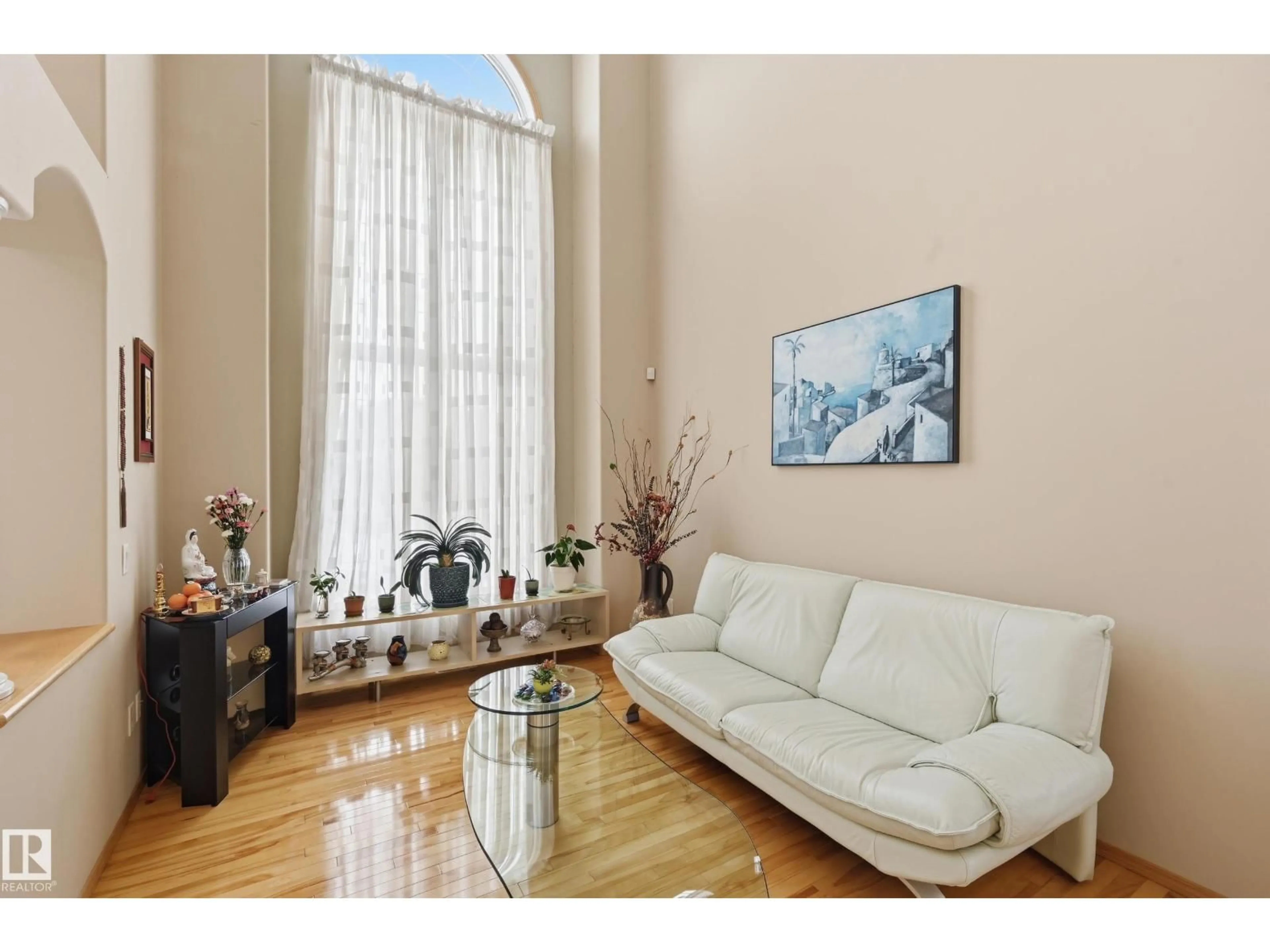 Living room with furniture, unknown for 7220 161 AV, Edmonton Alberta T5Z3T7