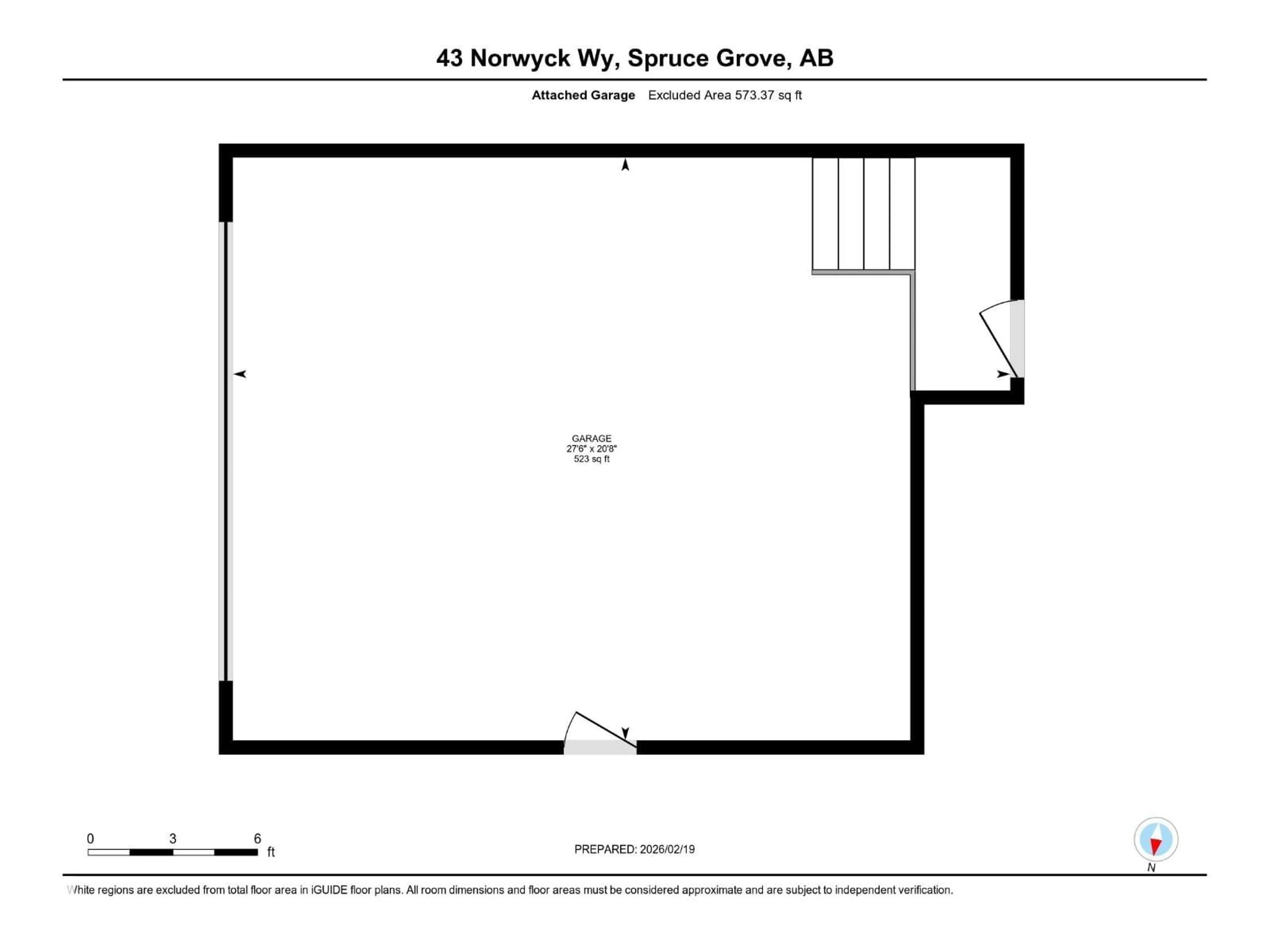 Floor plan for 43 NORWYCK WY, Spruce Grove Alberta T7X3G5