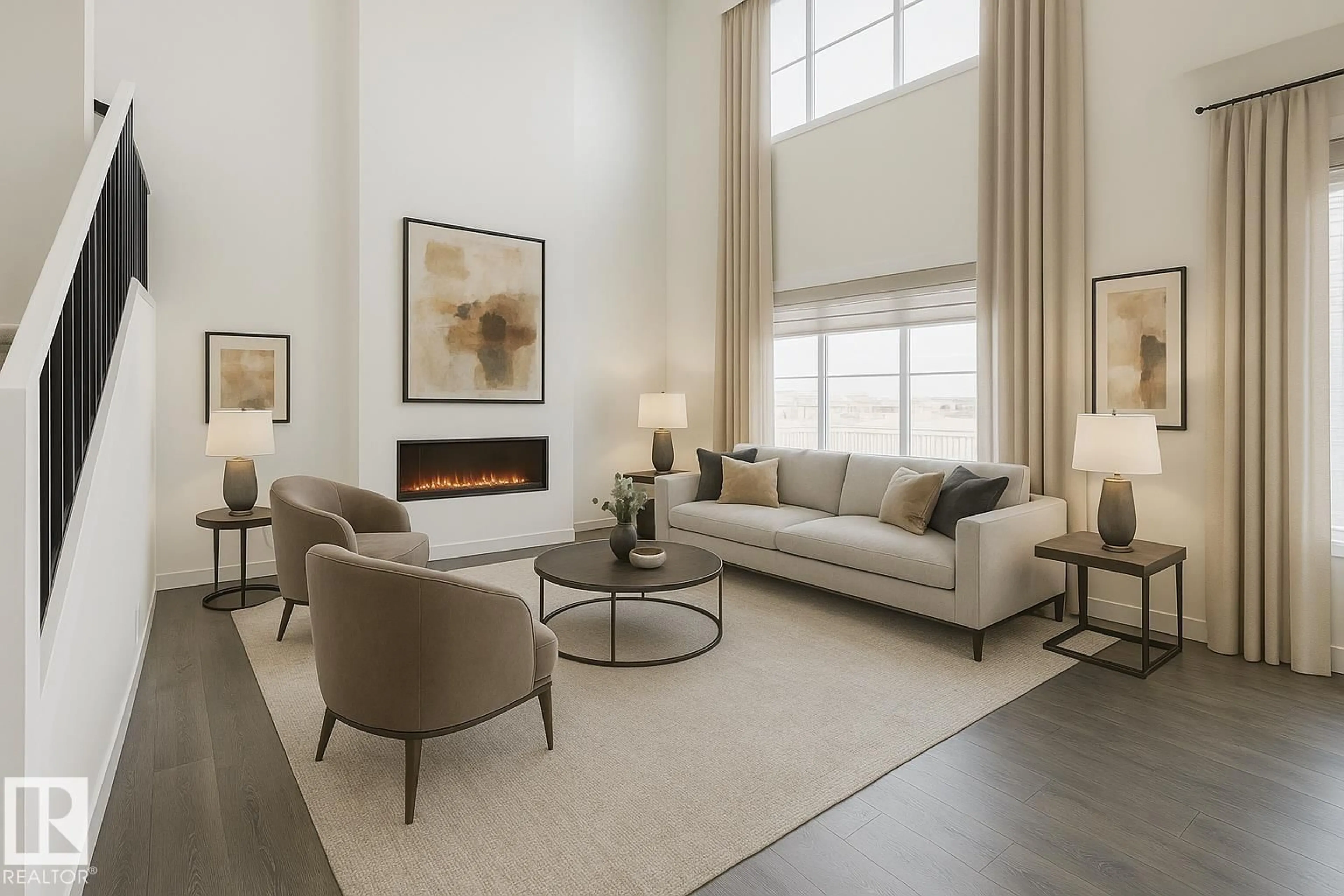 Living room with furniture, unknown for SW - 7807 KIPNES LI, Edmonton Alberta T6W0A6