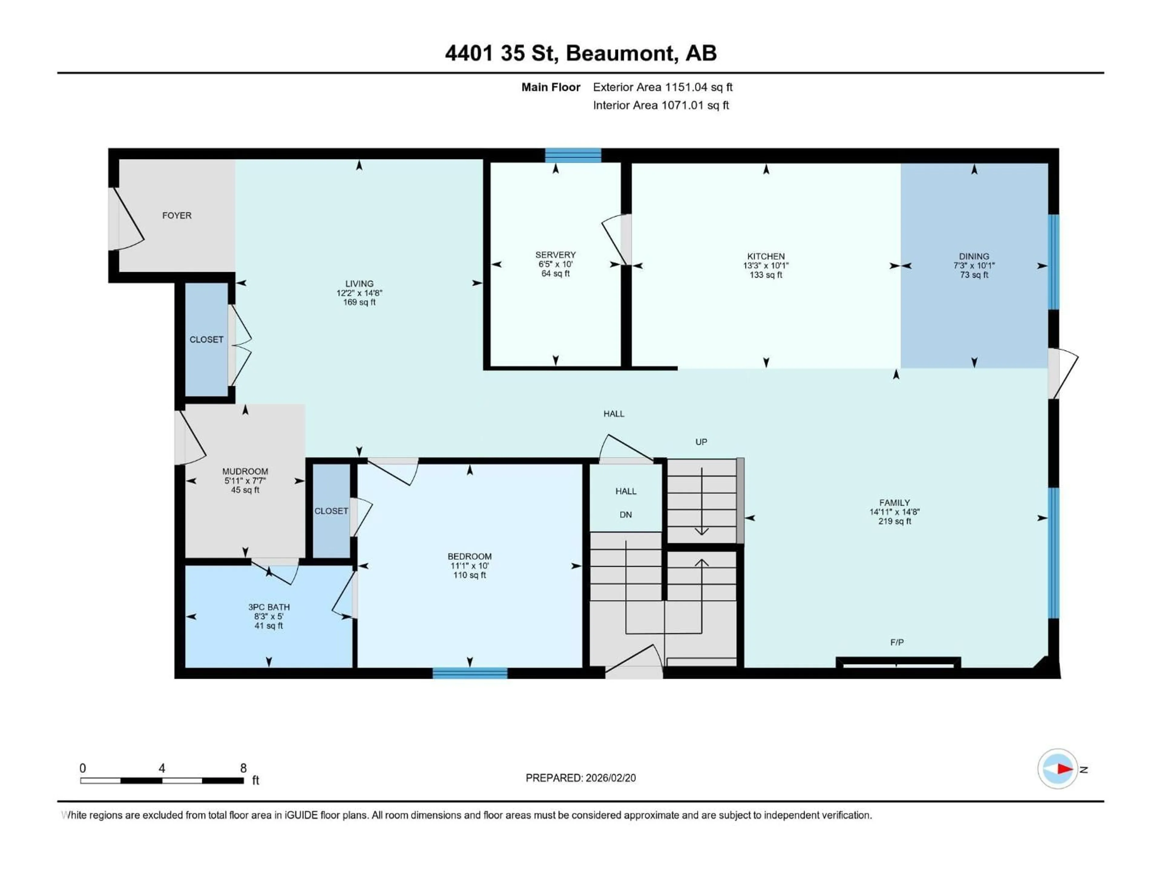 Floor plan for 4401 35 ST, Beaumont Alberta T4X3G9