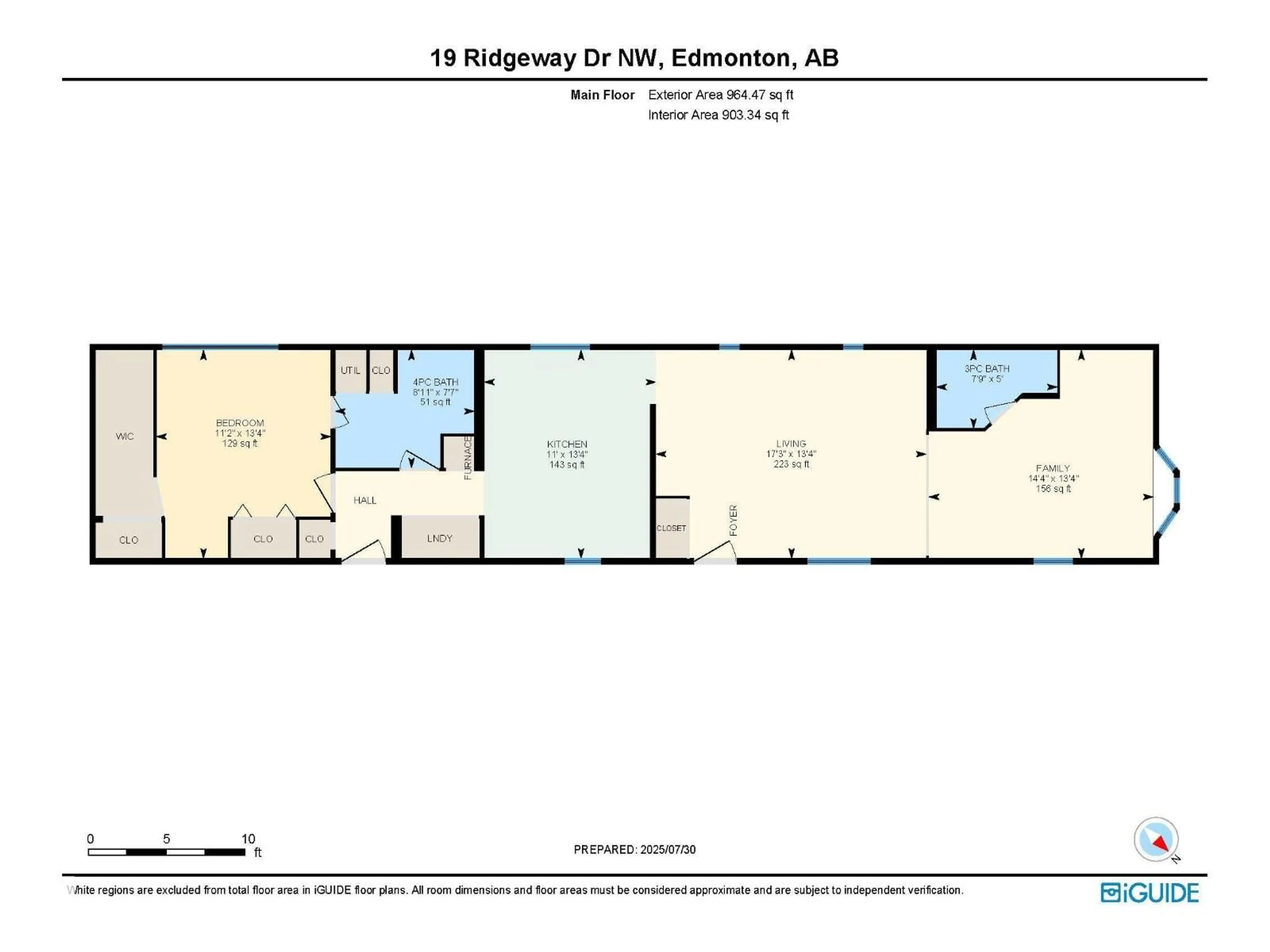 Floor plan for 19 RIDGEWAY DR, Edmonton Alberta T6P1G4