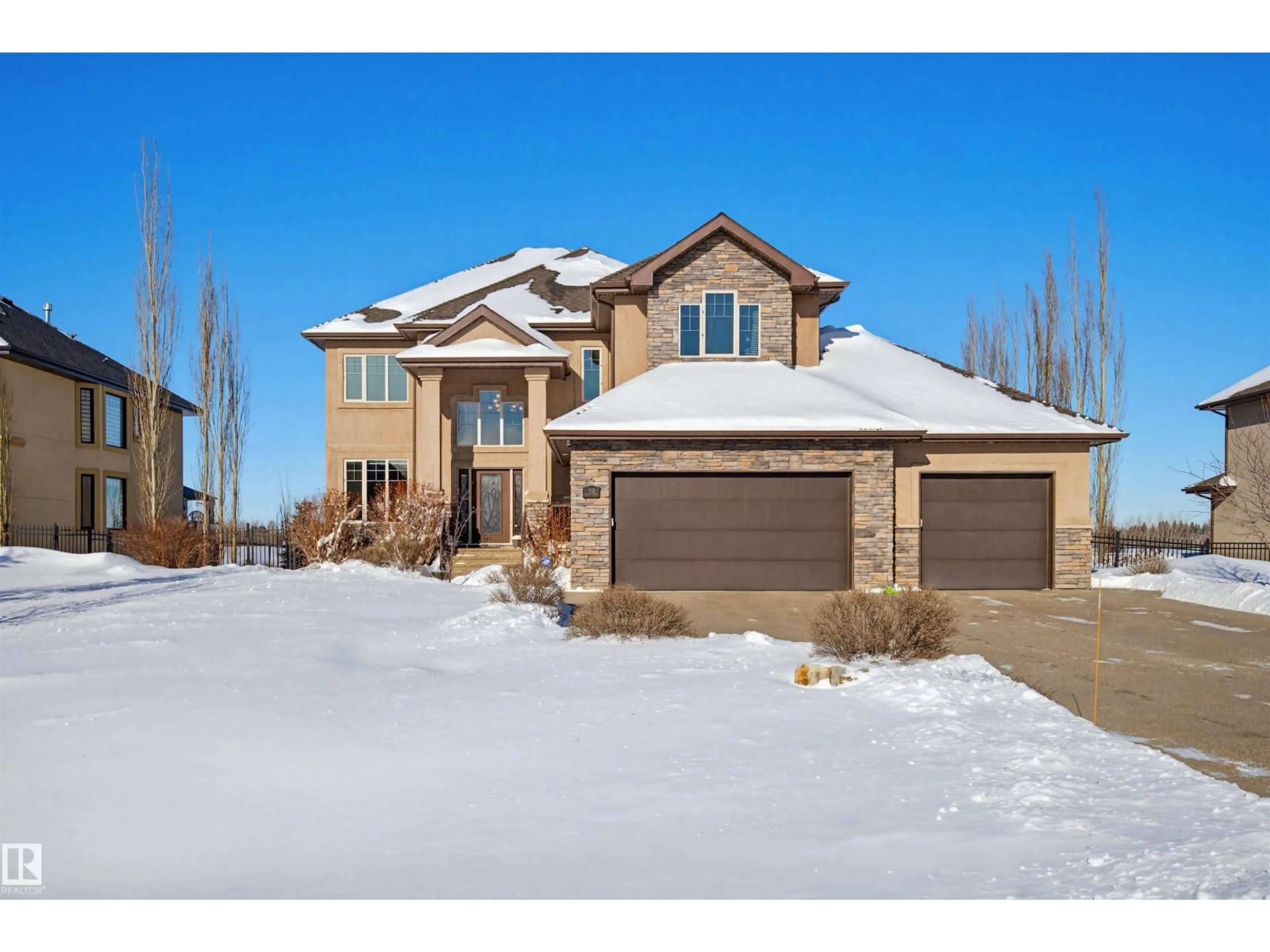 Home with brick exterior material, street for 533 54418 RGE ROAD 251, Rural Sturgeon County Alberta T8N1M9