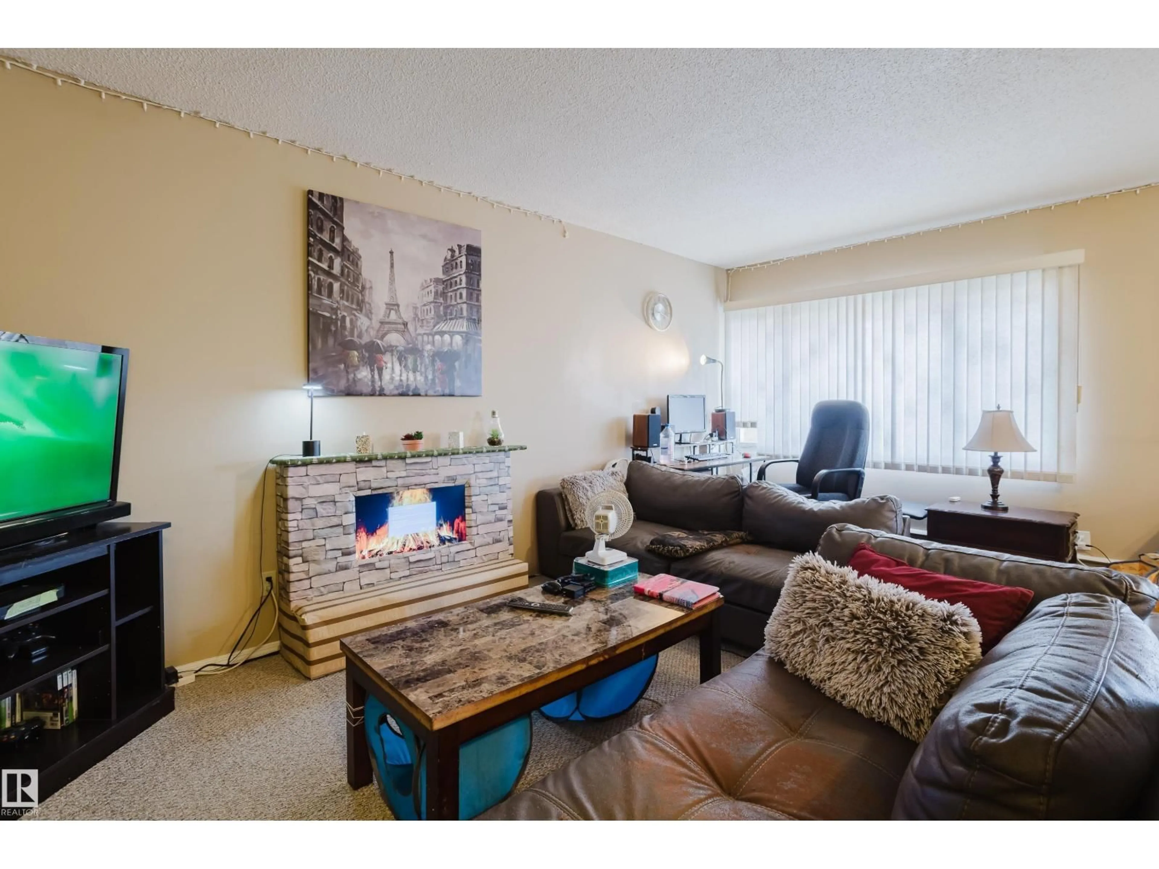 Living room with furniture, unknown for 402A - 2908 116A AV, Edmonton Alberta T5R4R7