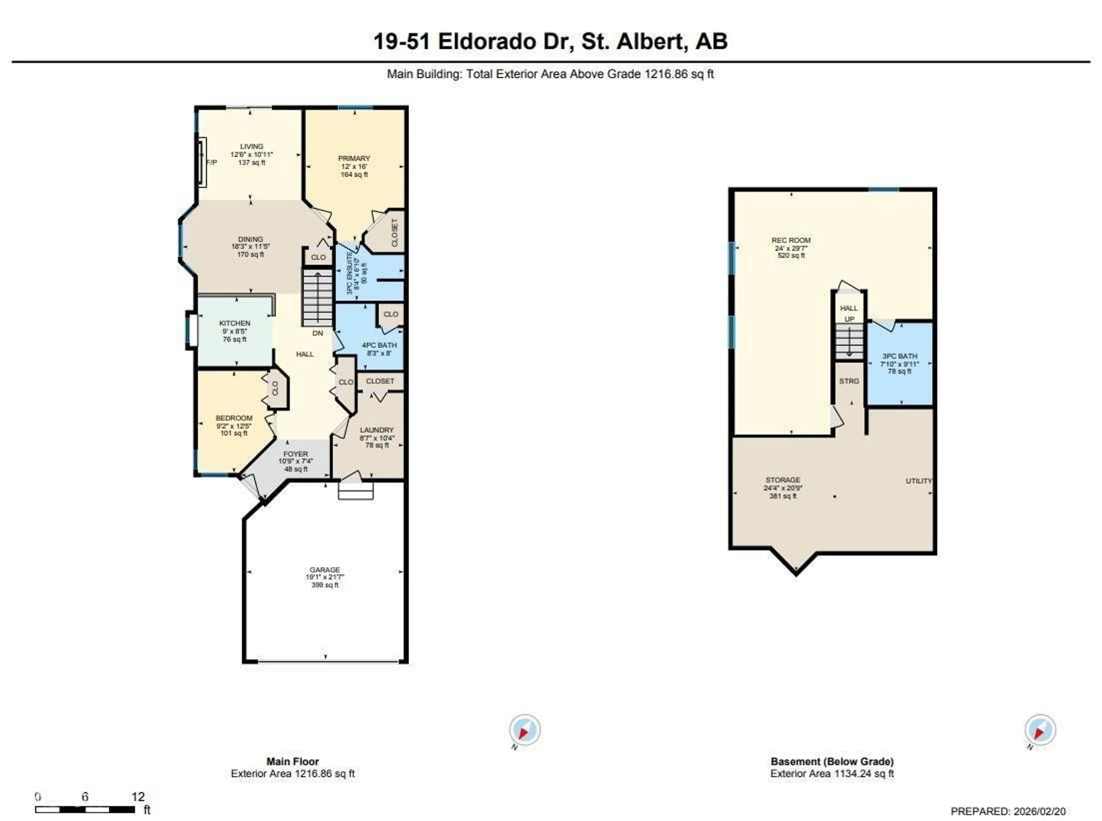 Floor plan for 51 - 19 ELDORADO DR, St. Albert Alberta T8N7E3