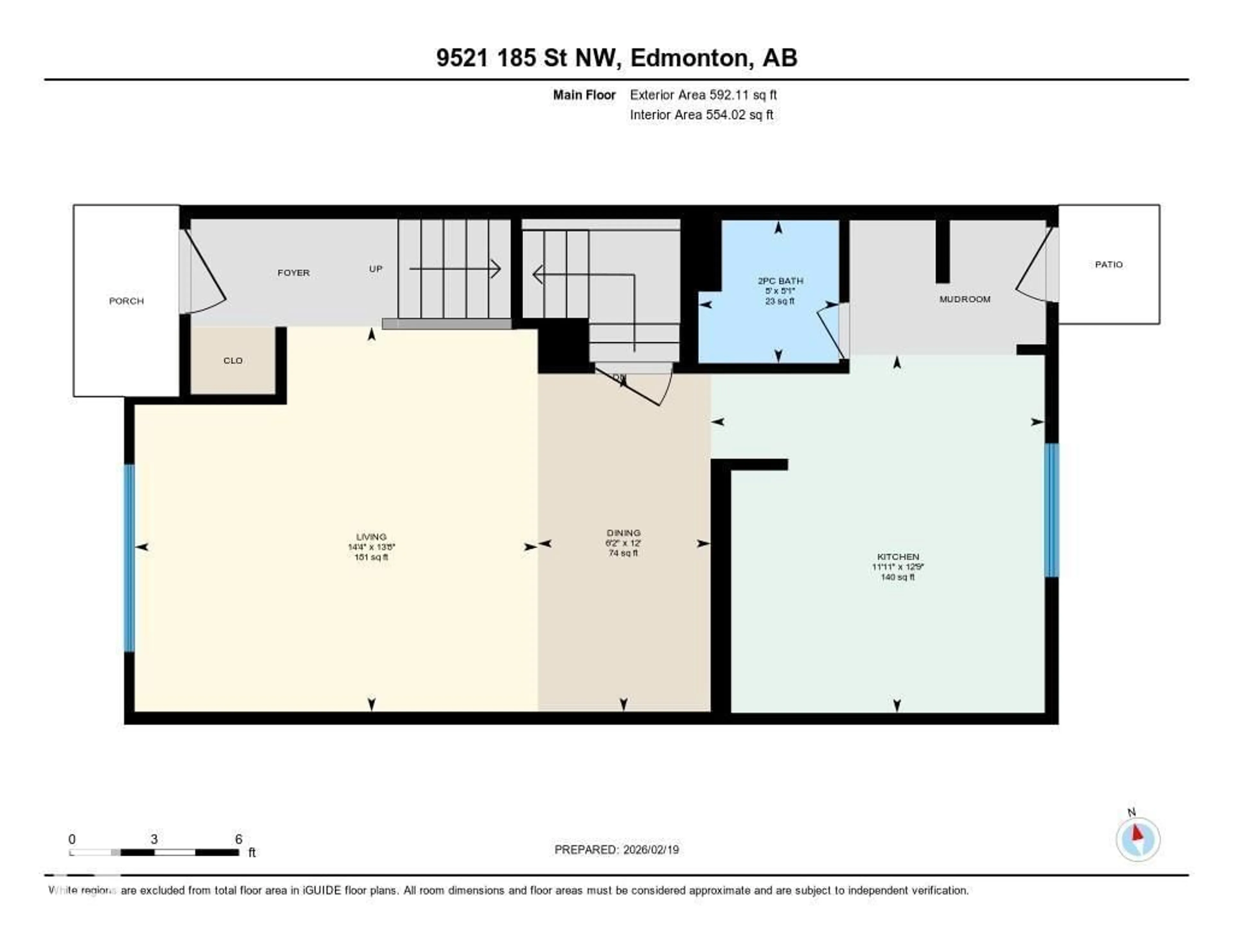 Floor plan for NW - 9521 185 ST, Edmonton Alberta T5T3T6