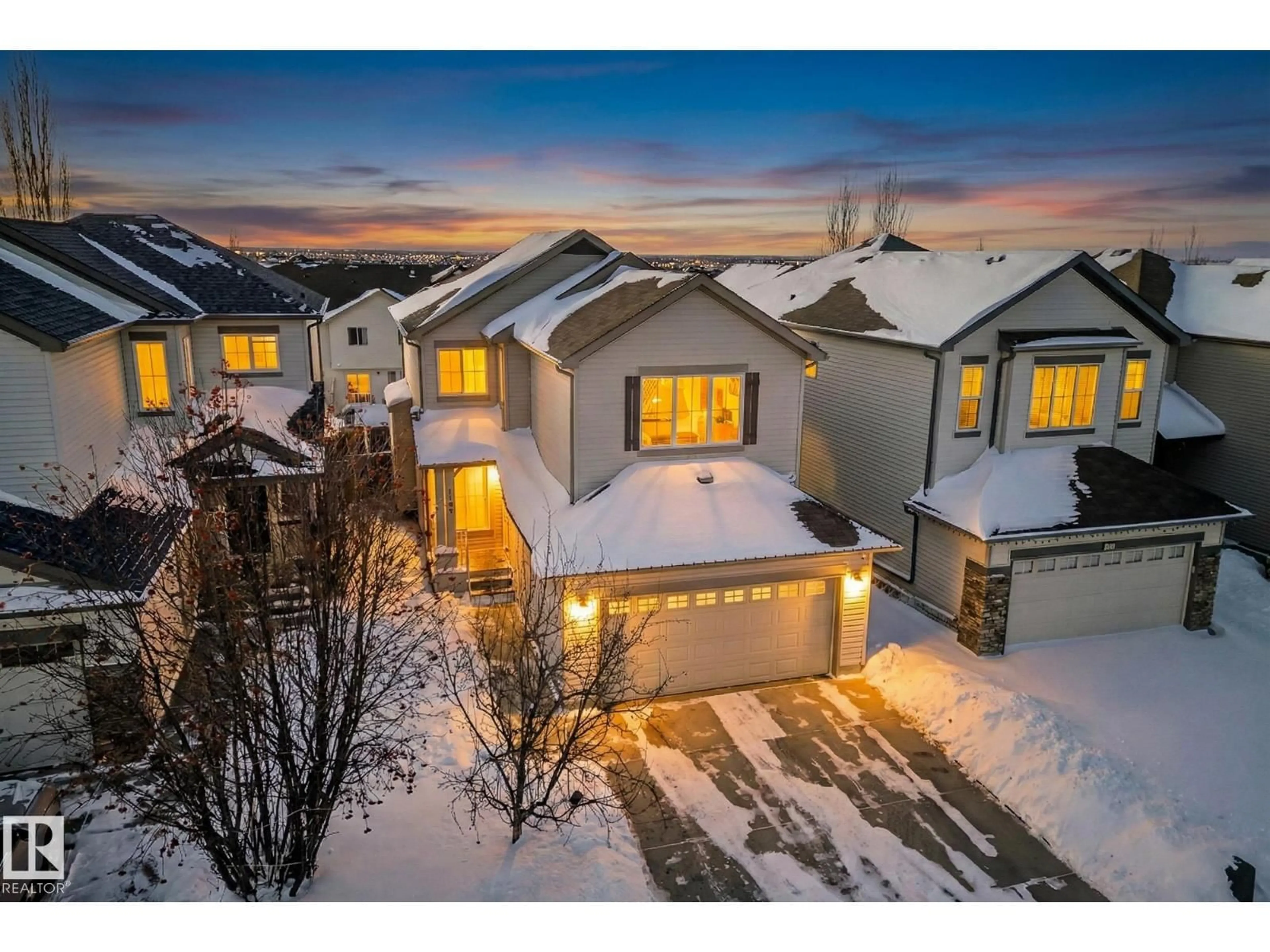 A pic from outside/outdoor area/front of a property/back of a property/a pic from drone, street for SW - 1734 63A ST, Edmonton Alberta T6X0R8