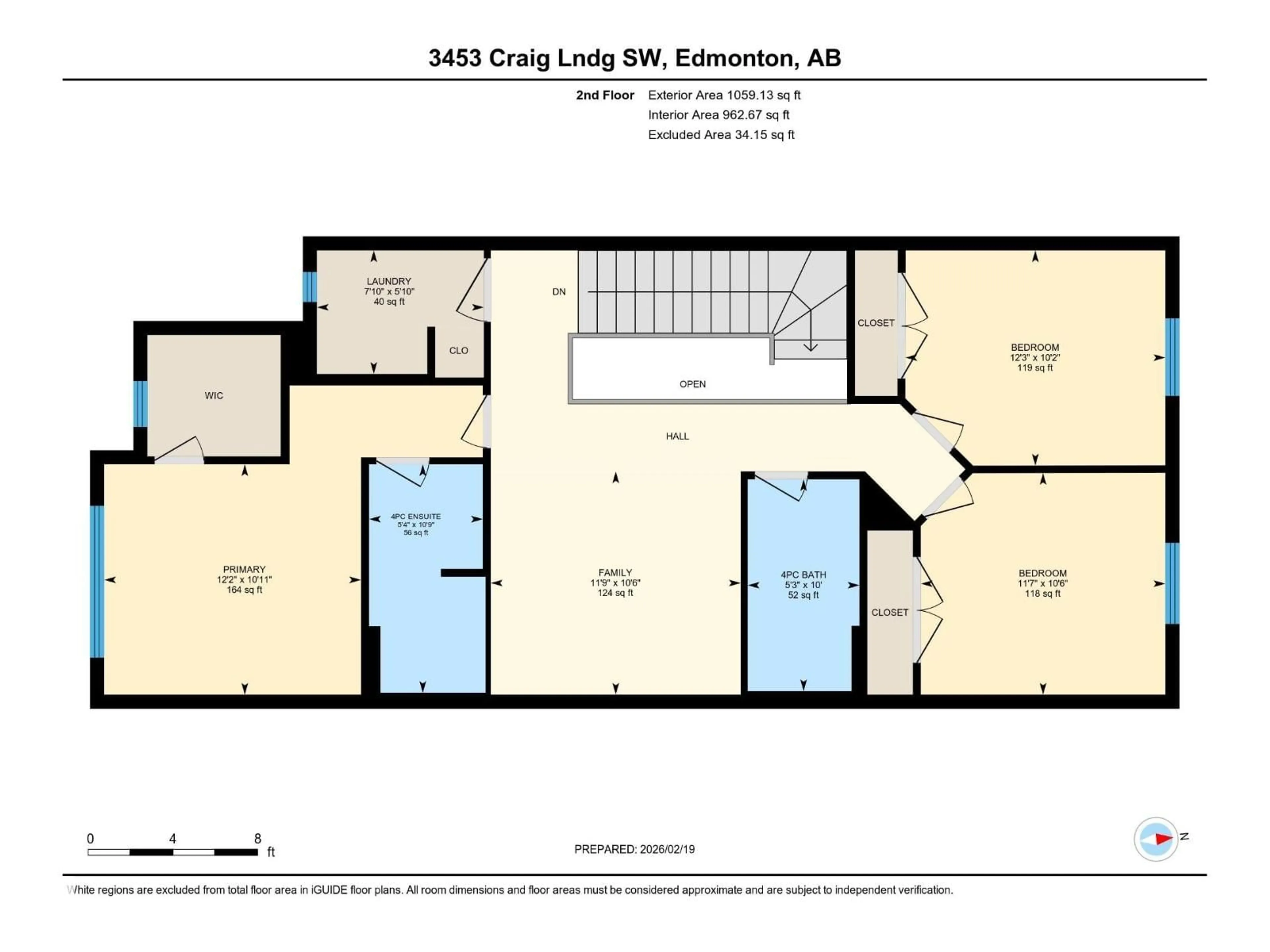 Floor plan for 3453 CRAIG LANDING SW, Edmonton Alberta T6W5H2