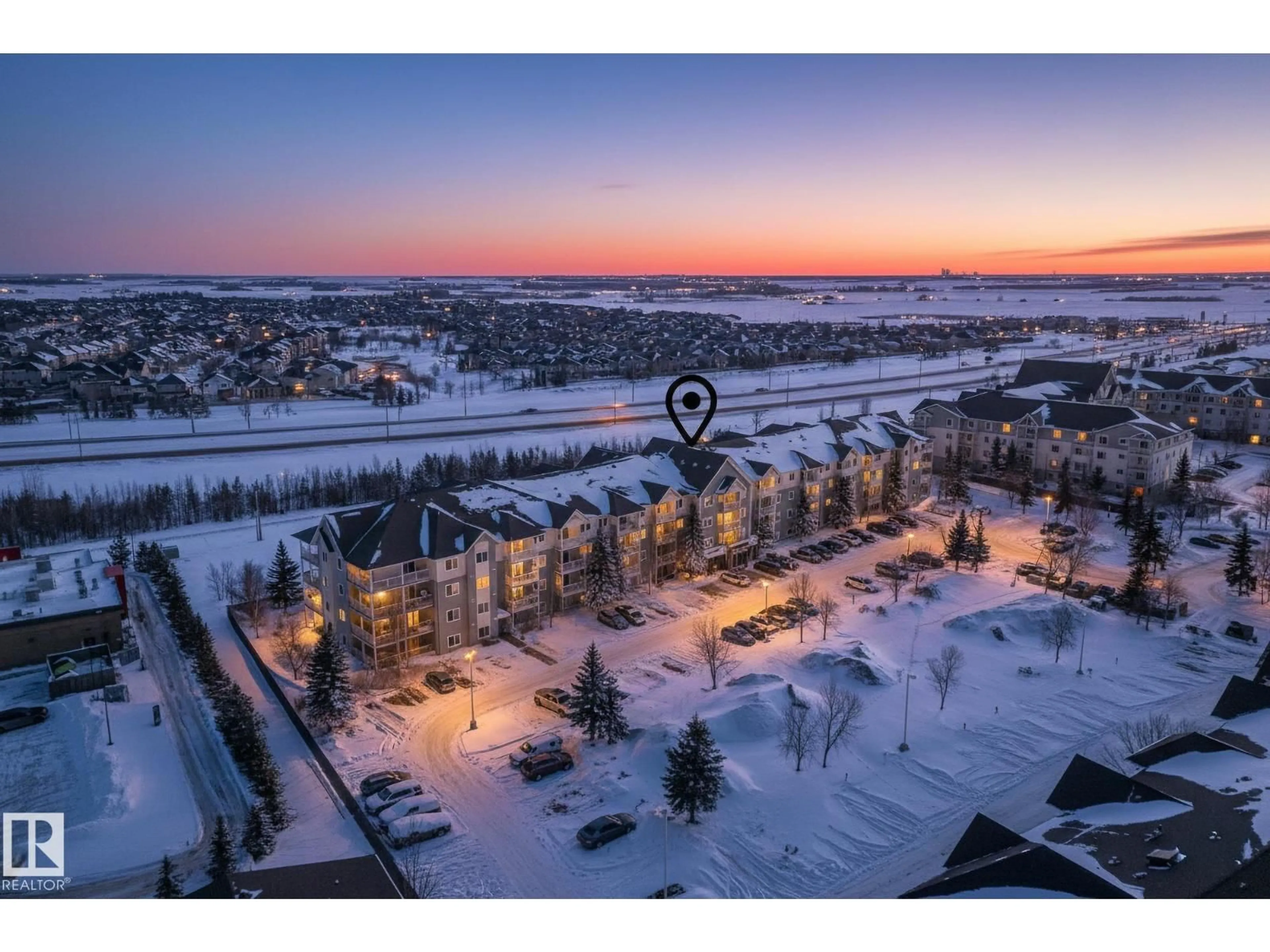 A pic from outside/outdoor area/front of a property/back of a property/a pic from drone, unknown for 70 - 405 WOODSMERE CL, Fort Saskatchewan Alberta T8L4R8