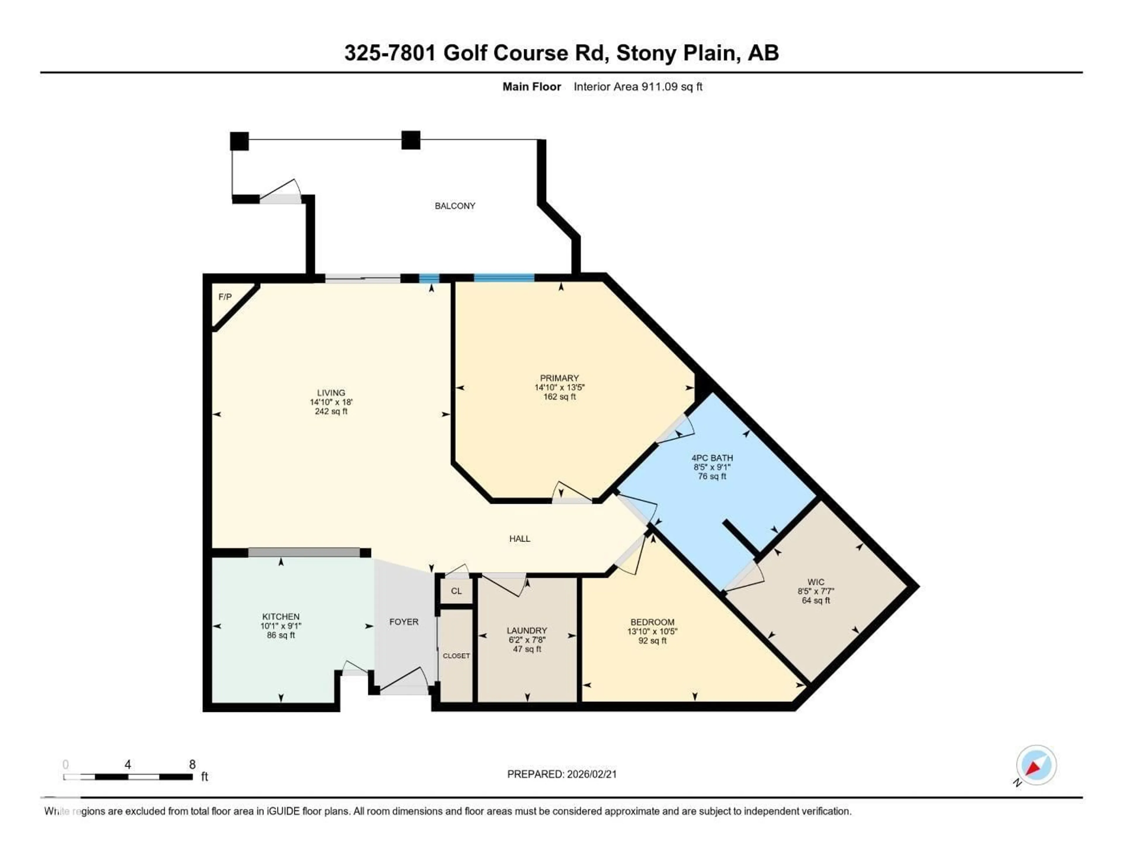 Floor plan for 7801 - 325 GOLF COURSE RD, Stony Plain Alberta T7Z0T7