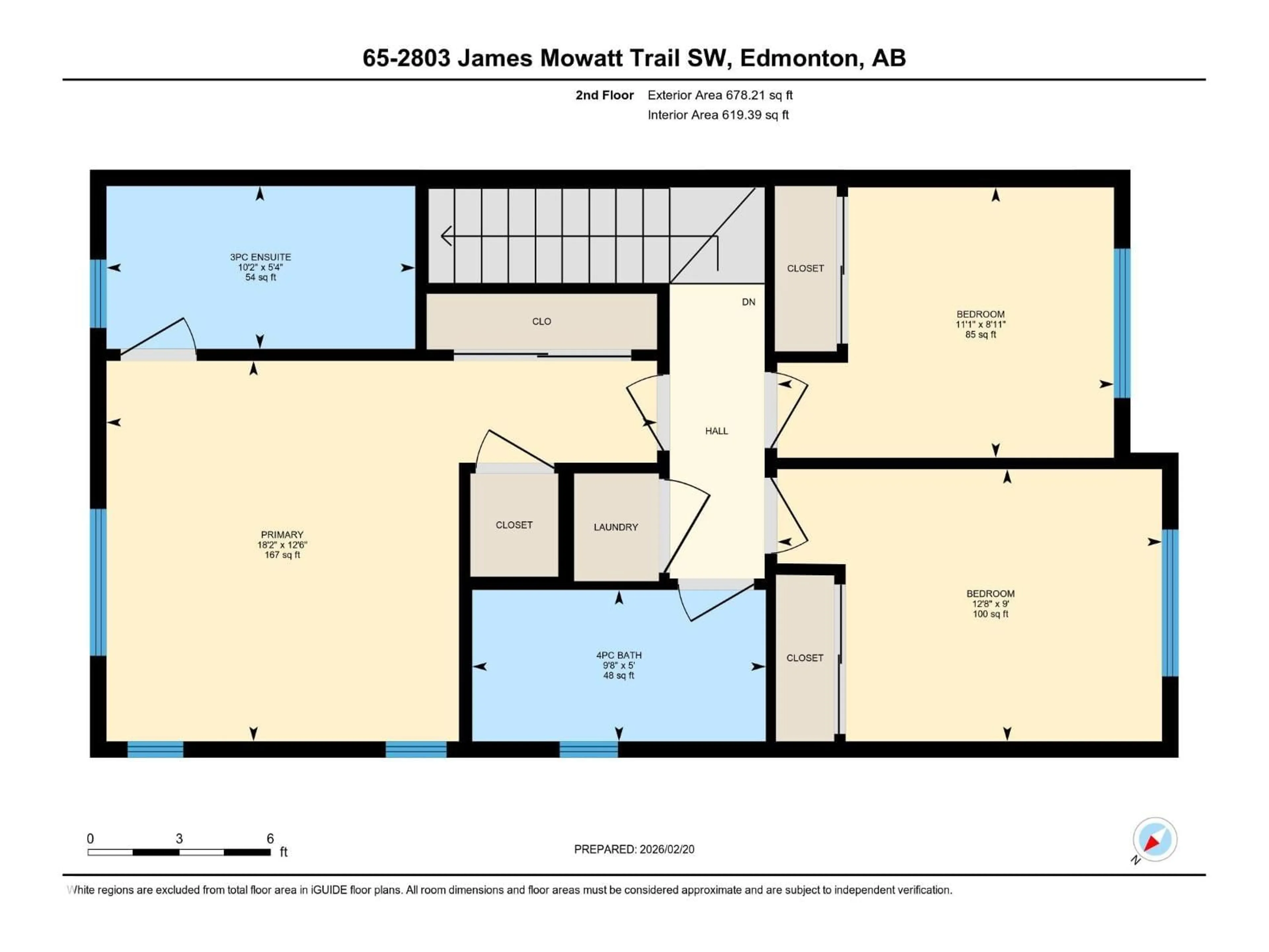 Floor plan for 2803 - 65 JAMES MOWATT TR, Edmonton Alberta T6W2P5