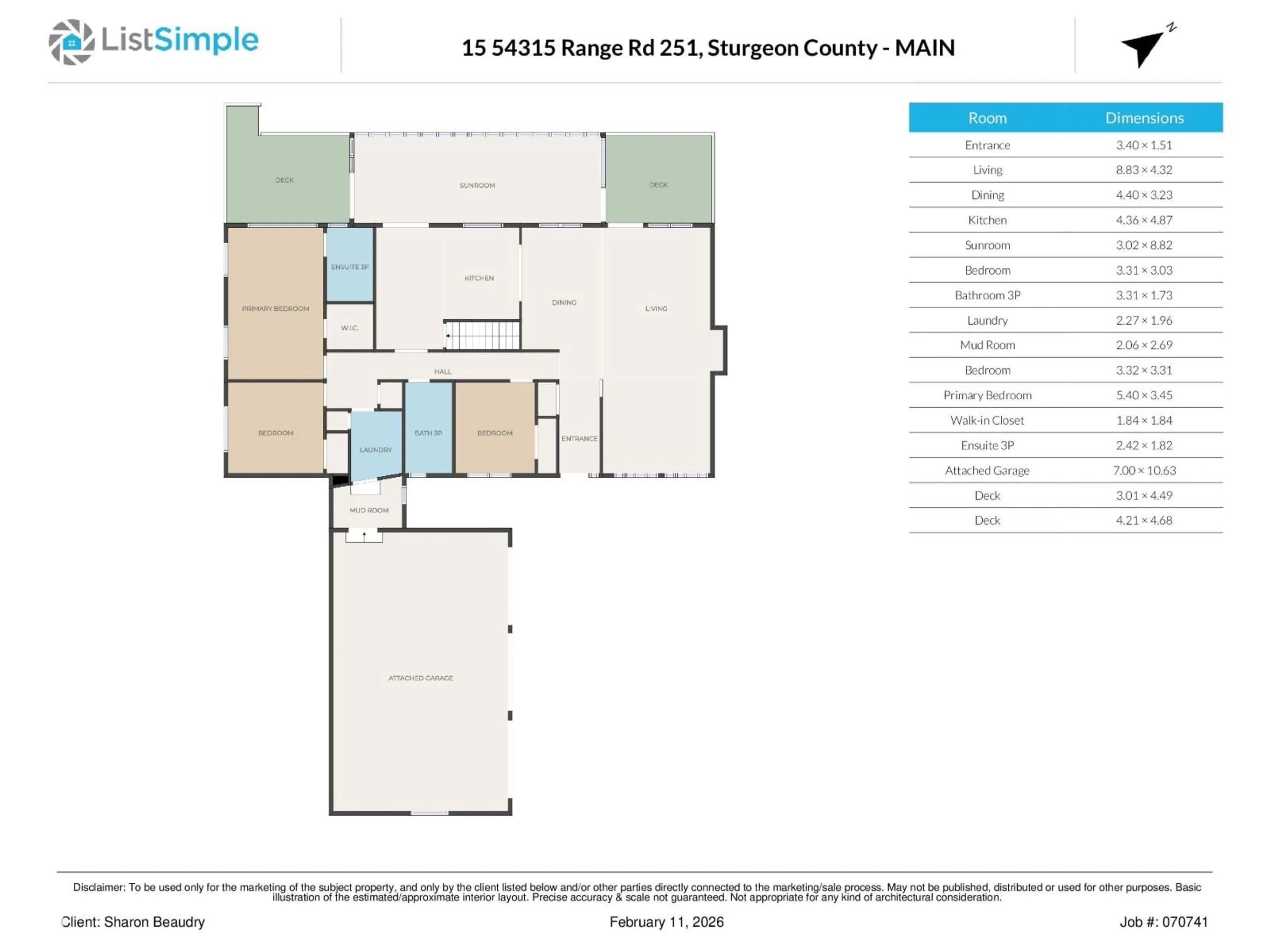 Floor plan for 251 - 15 54315 RGE ROAD ROAD, Rural Sturgeon County Alberta T8T0A2