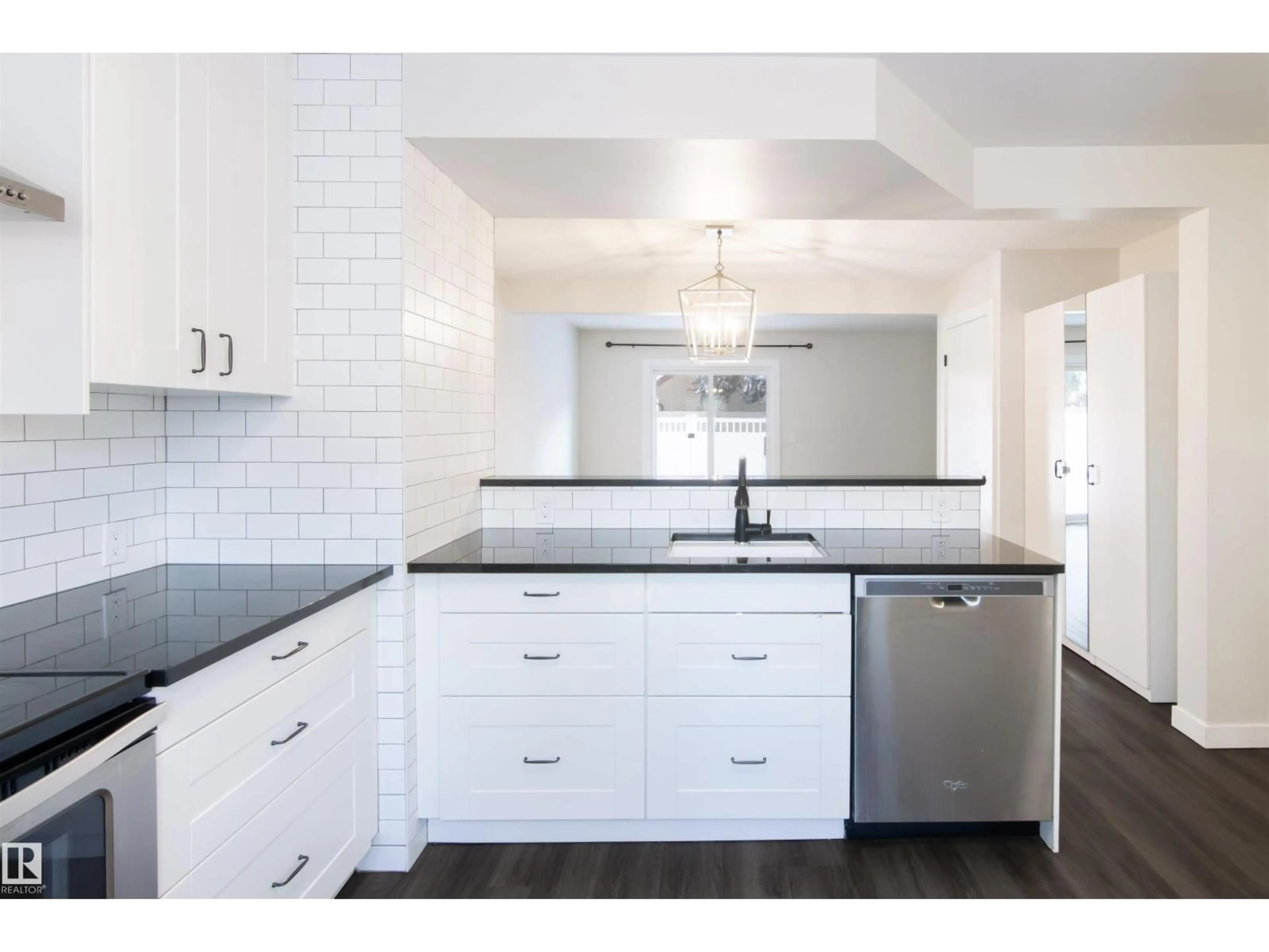 Open concept kitchen, ceramic/tile floor for #3 - 9619 180 ST NW, Edmonton Alberta T5T4L9