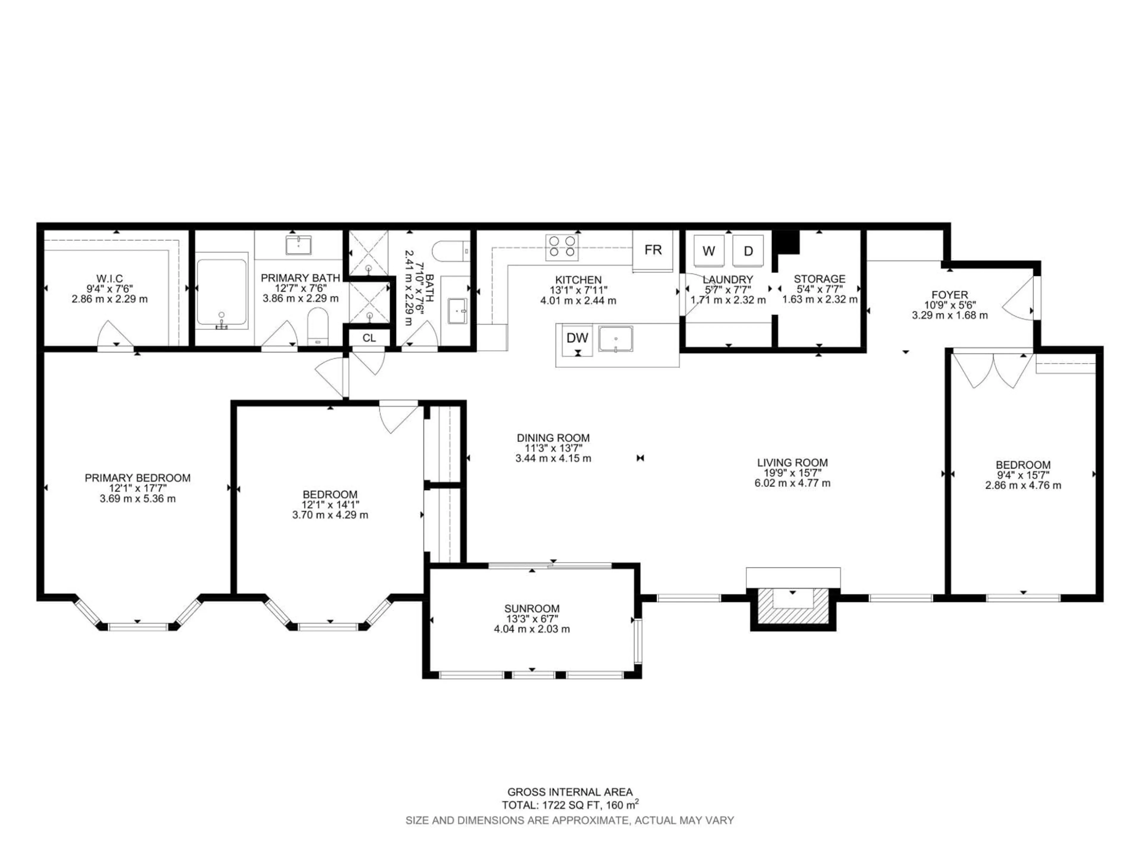 Floor plan for #44 - 10172 118 ST, Edmonton Alberta T5K1Y4