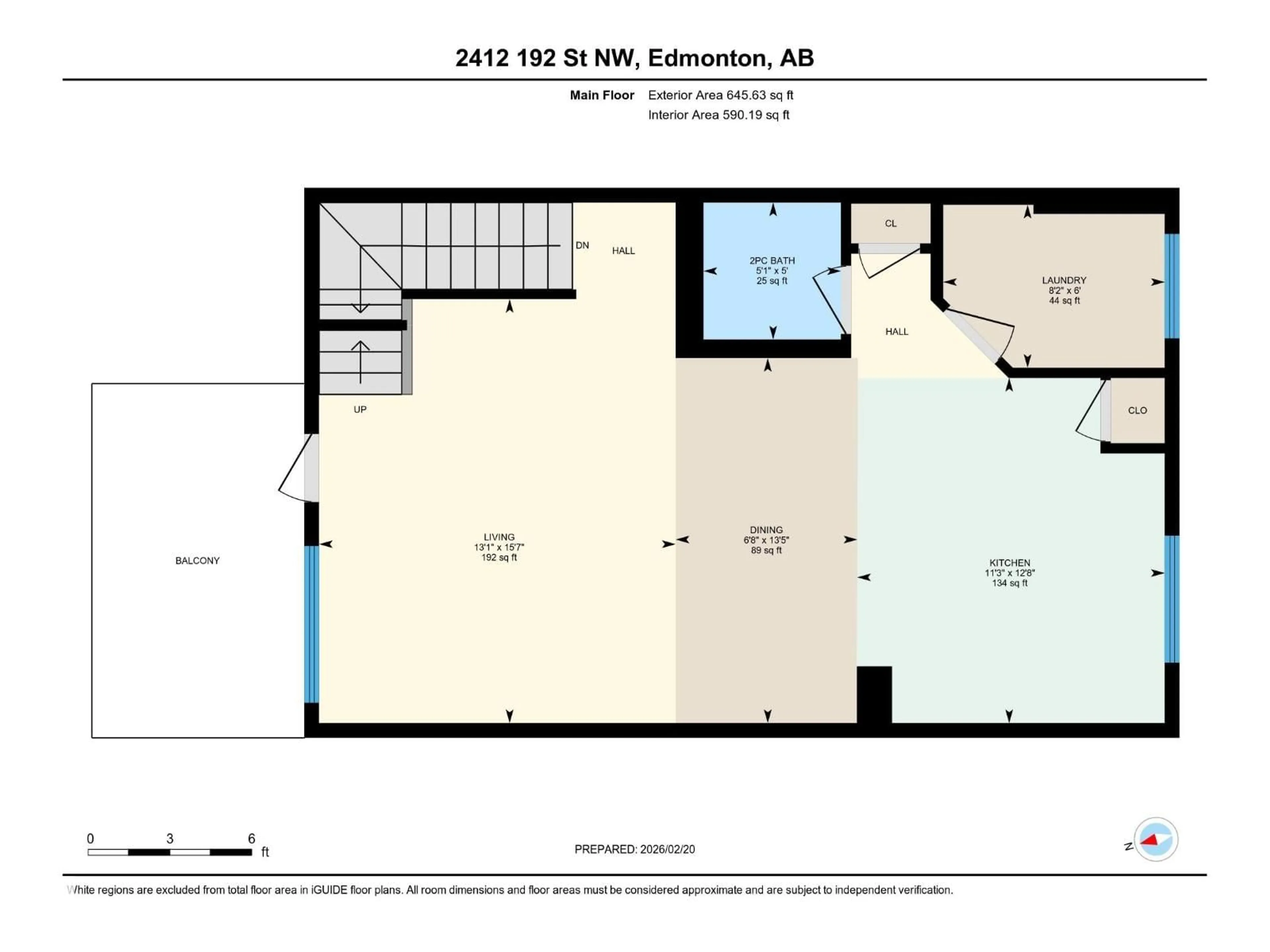 Floor plan for NW - 2412 192 ST, Edmonton Alberta T6M0X1