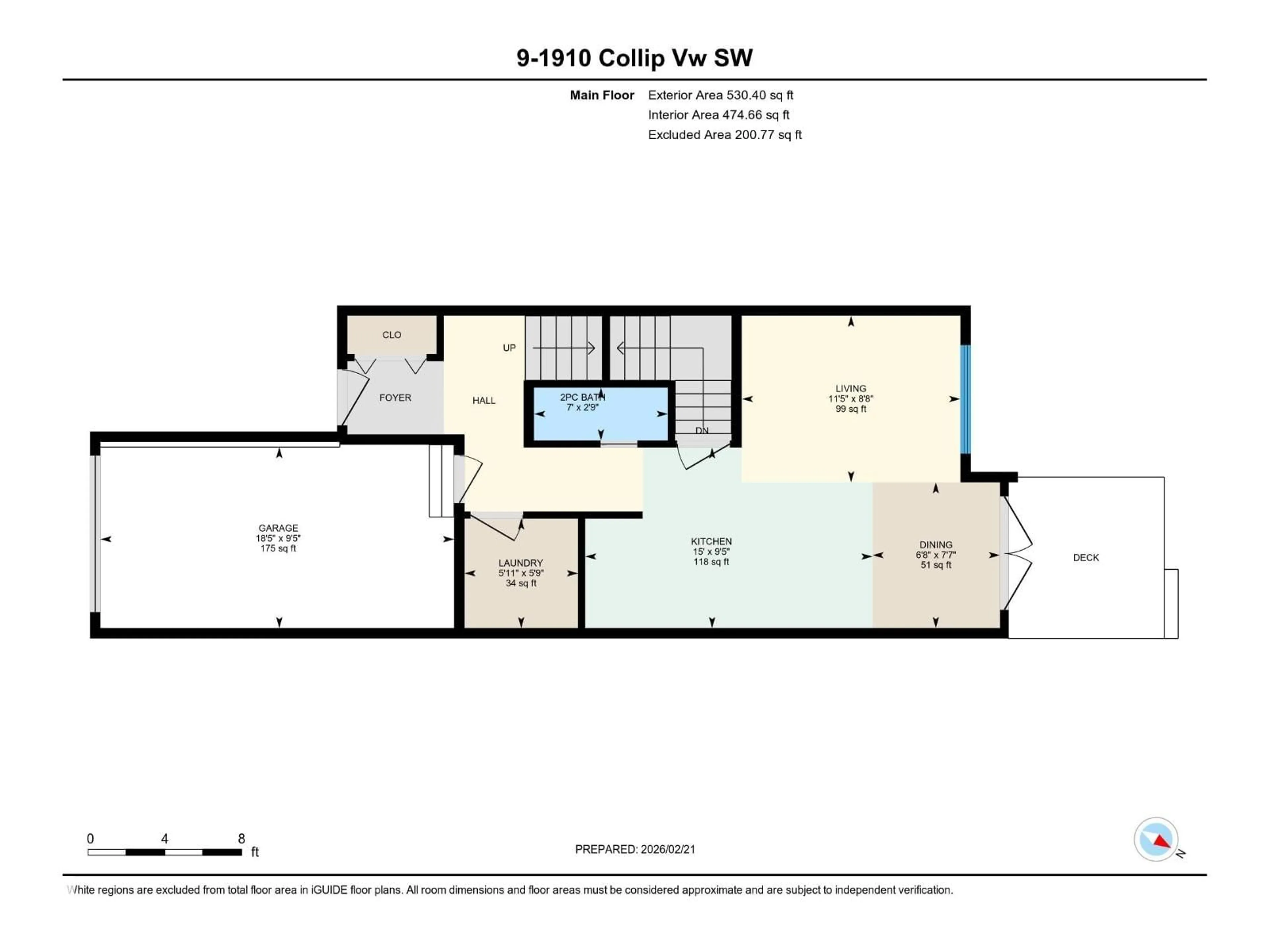Floor plan for Unit 9 - 1910 COLLIP VIEW SW, Edmonton Alberta T6W5H4