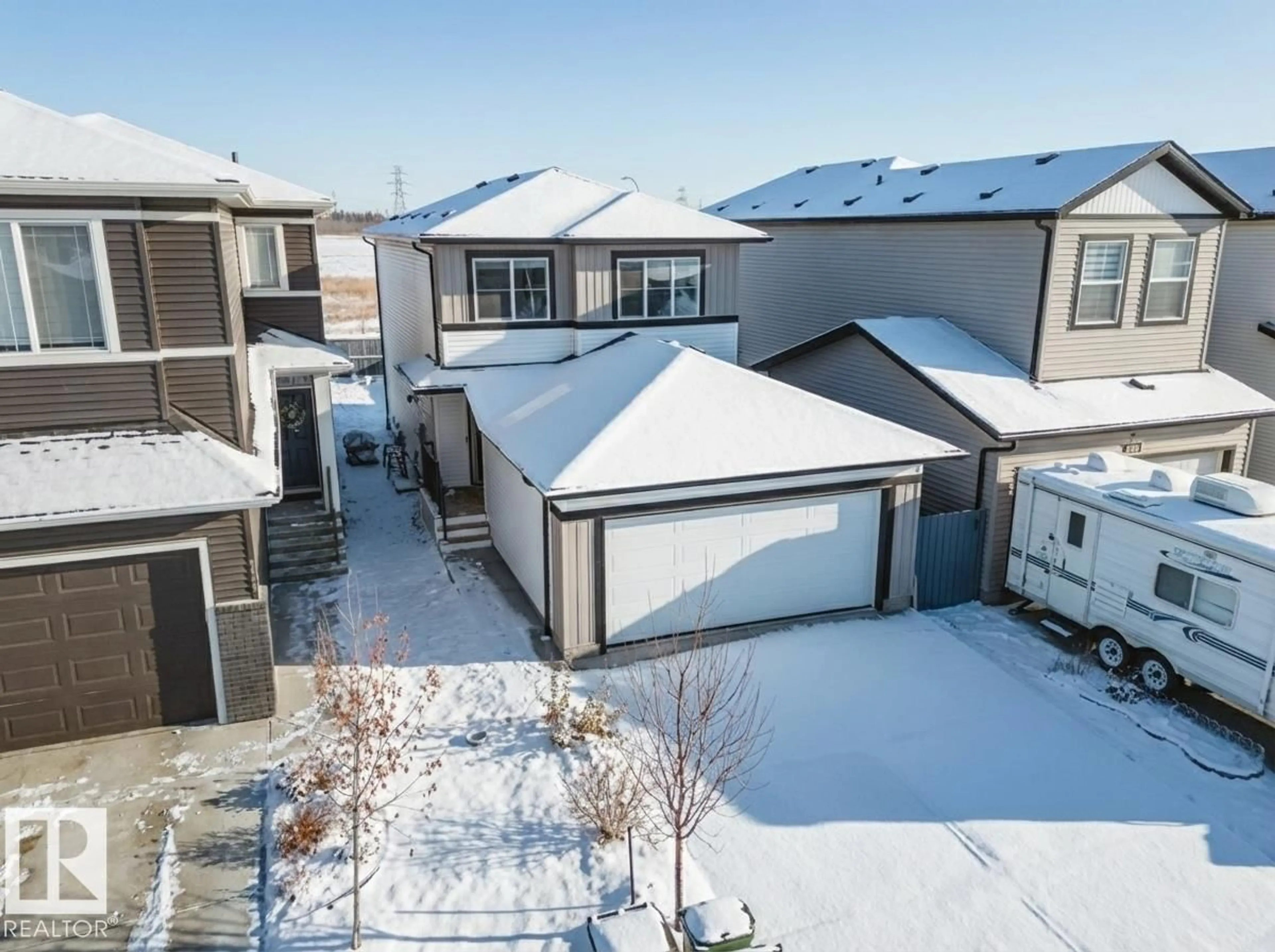 A pic from outside/outdoor area/front of a property/back of a property/a pic from drone, street for NW - 2838 152 AV, Edmonton Alberta T5Y6C4