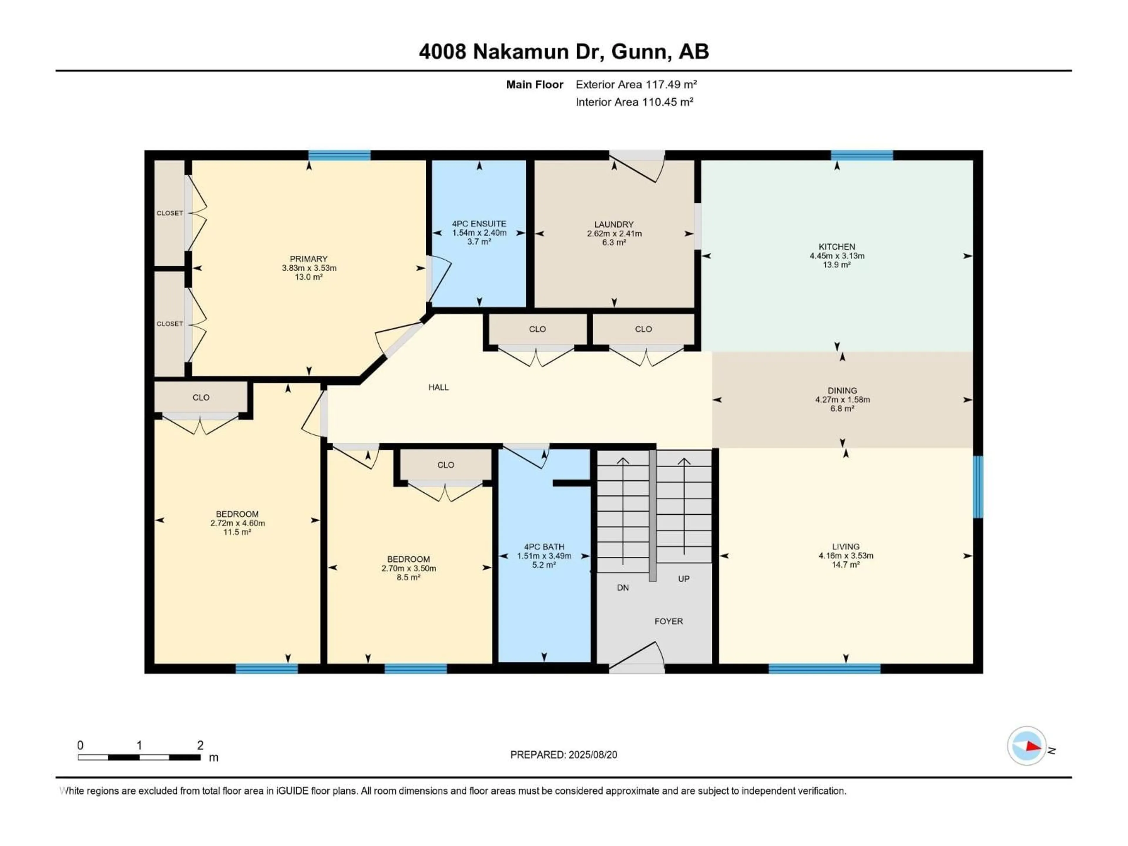Floor plan for 4008 NAKAMUN DR, Rural Lac Ste. Anne County Alberta T0E1V0