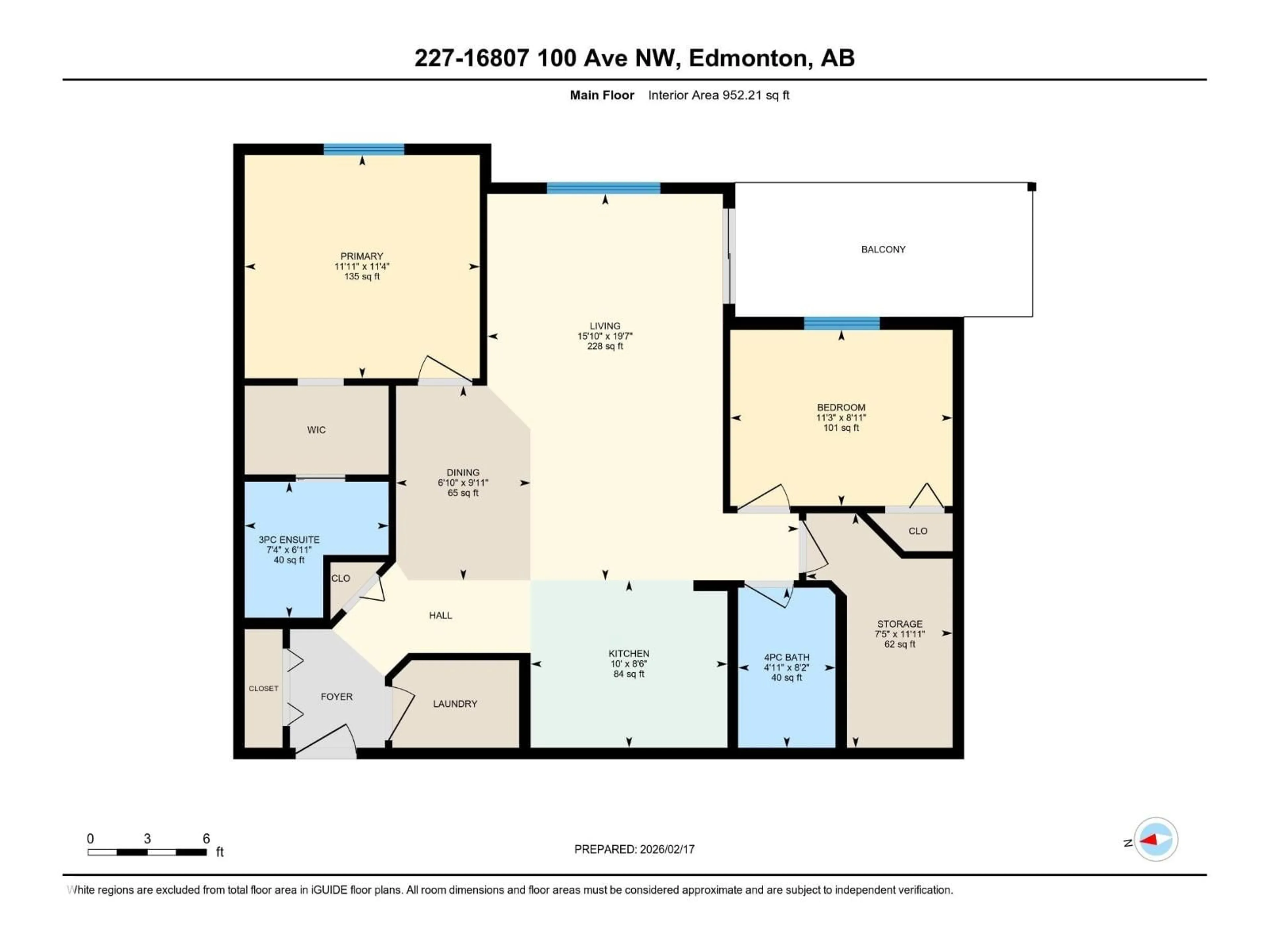 Floor plan for #227 - 16807 100 AV, Edmonton Alberta T5P4A6