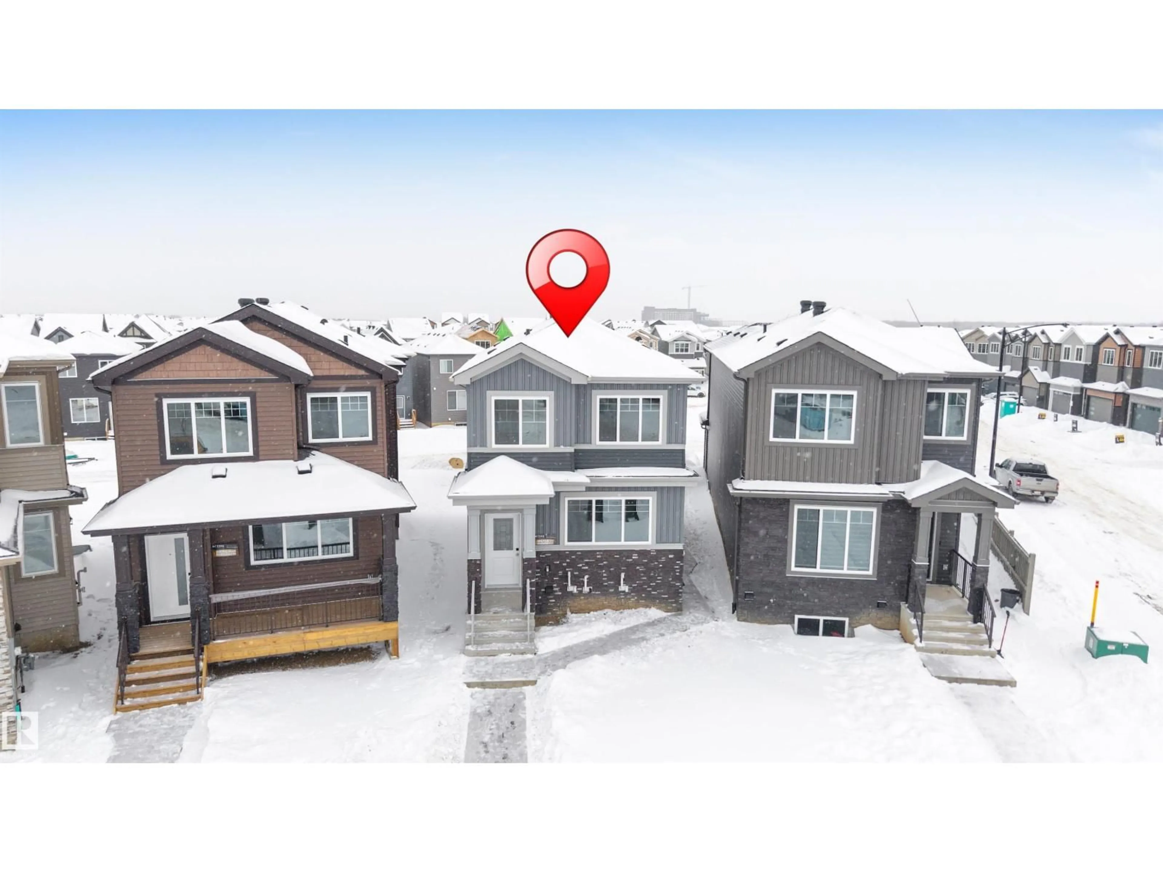 A pic from outside/outdoor area/front of a property/back of a property/a pic from drone, street for 4371 37 ST, Beaumont Alberta T4X3A7