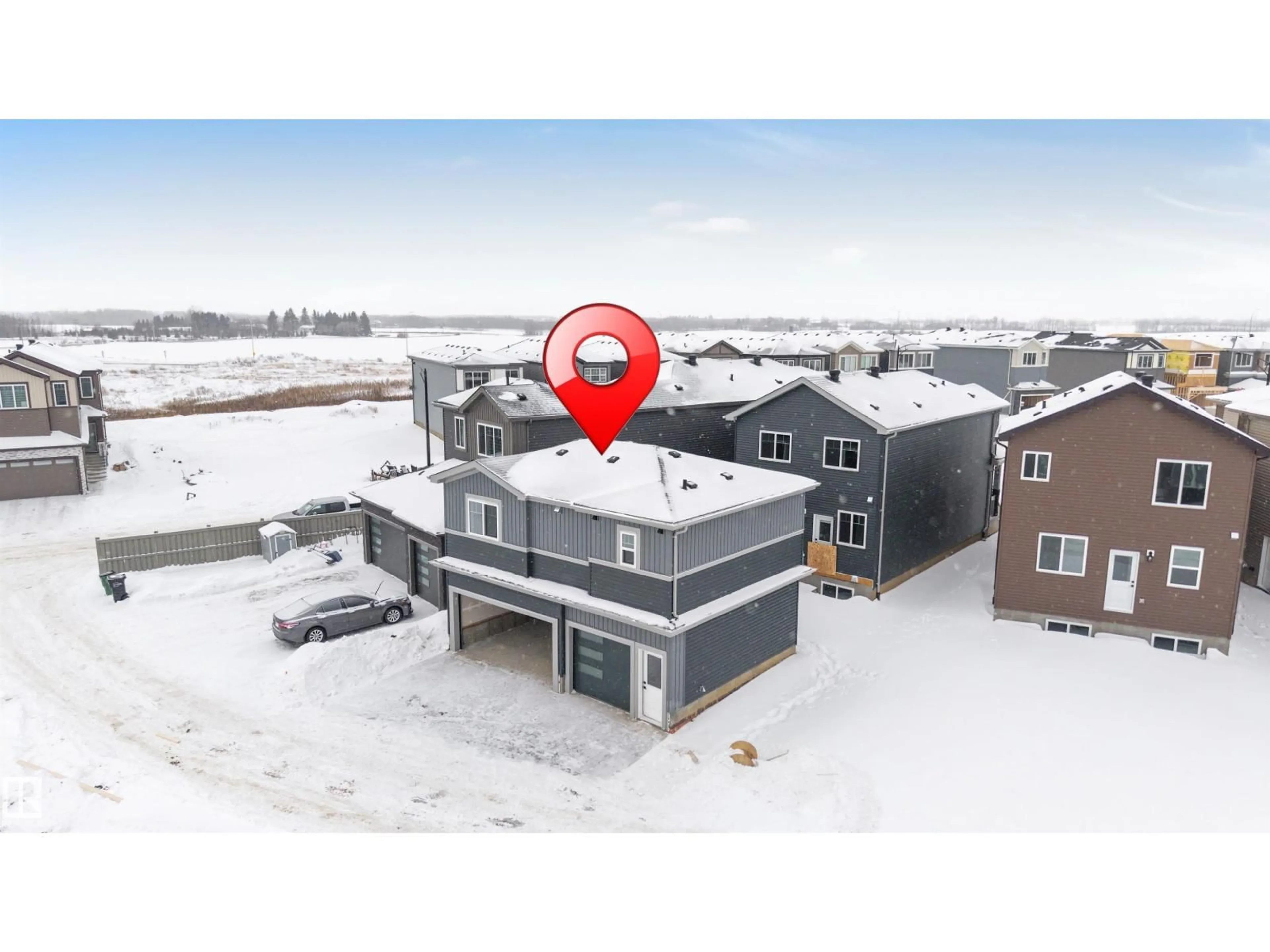 A pic from outside/outdoor area/front of a property/back of a property/a pic from drone, building for 4371 37 ST, Beaumont Alberta T4X3A7