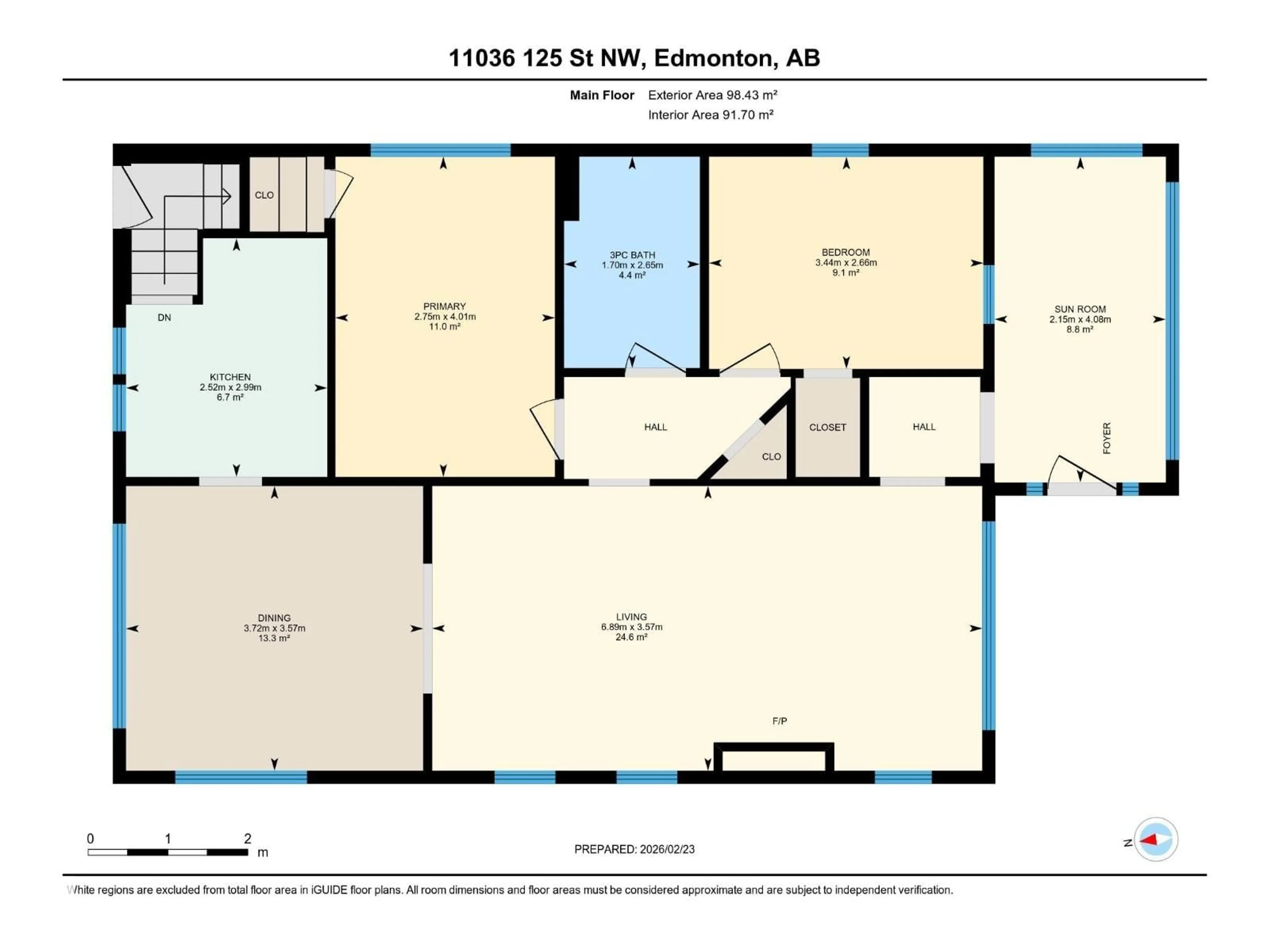 Floor plan for 11036 125 ST, Edmonton Alberta T5M0M1