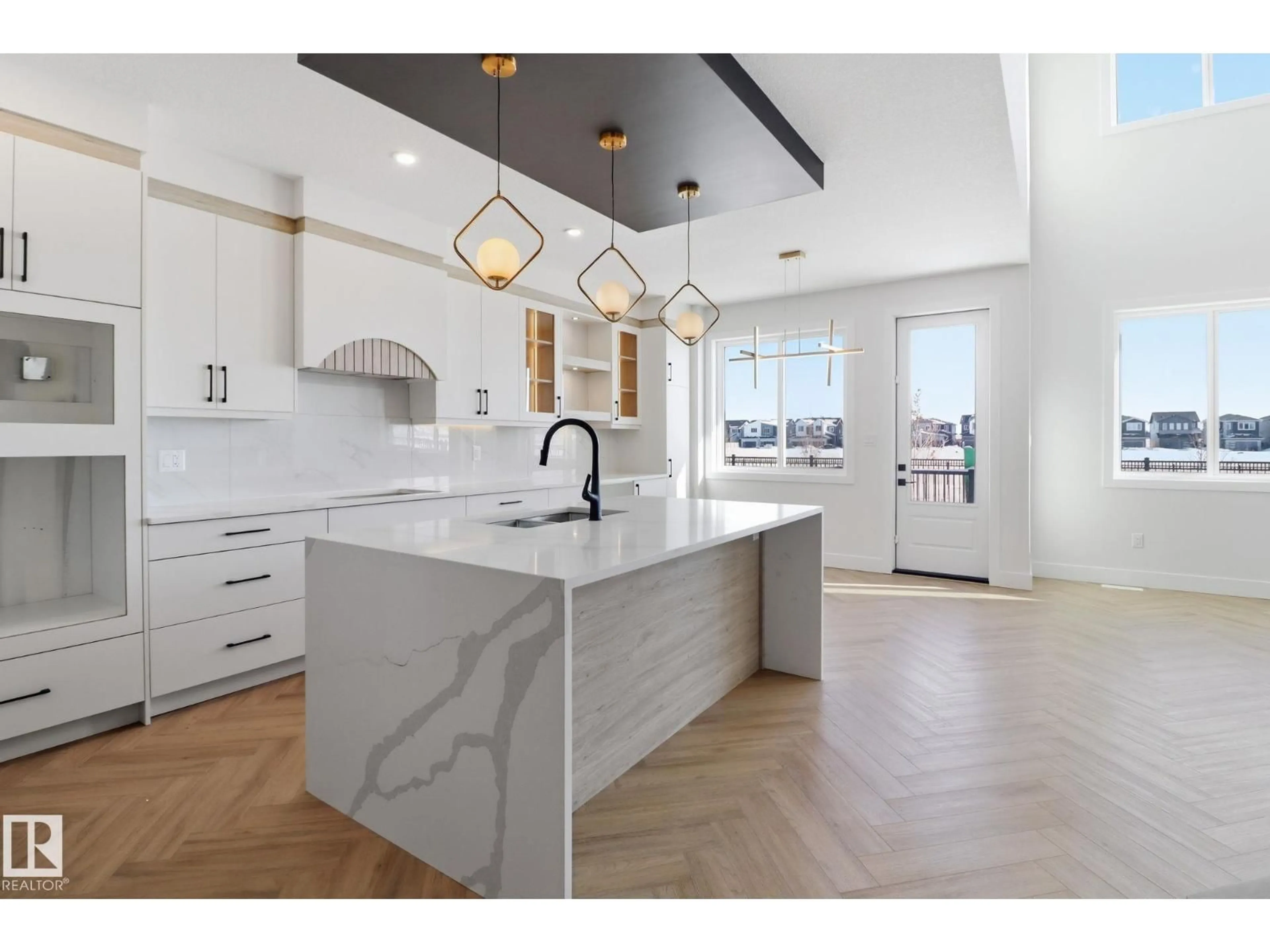 Open concept kitchen, ceramic/tile floor for 90 ELDRIDGE PT, St. Albert Alberta T8N8C4