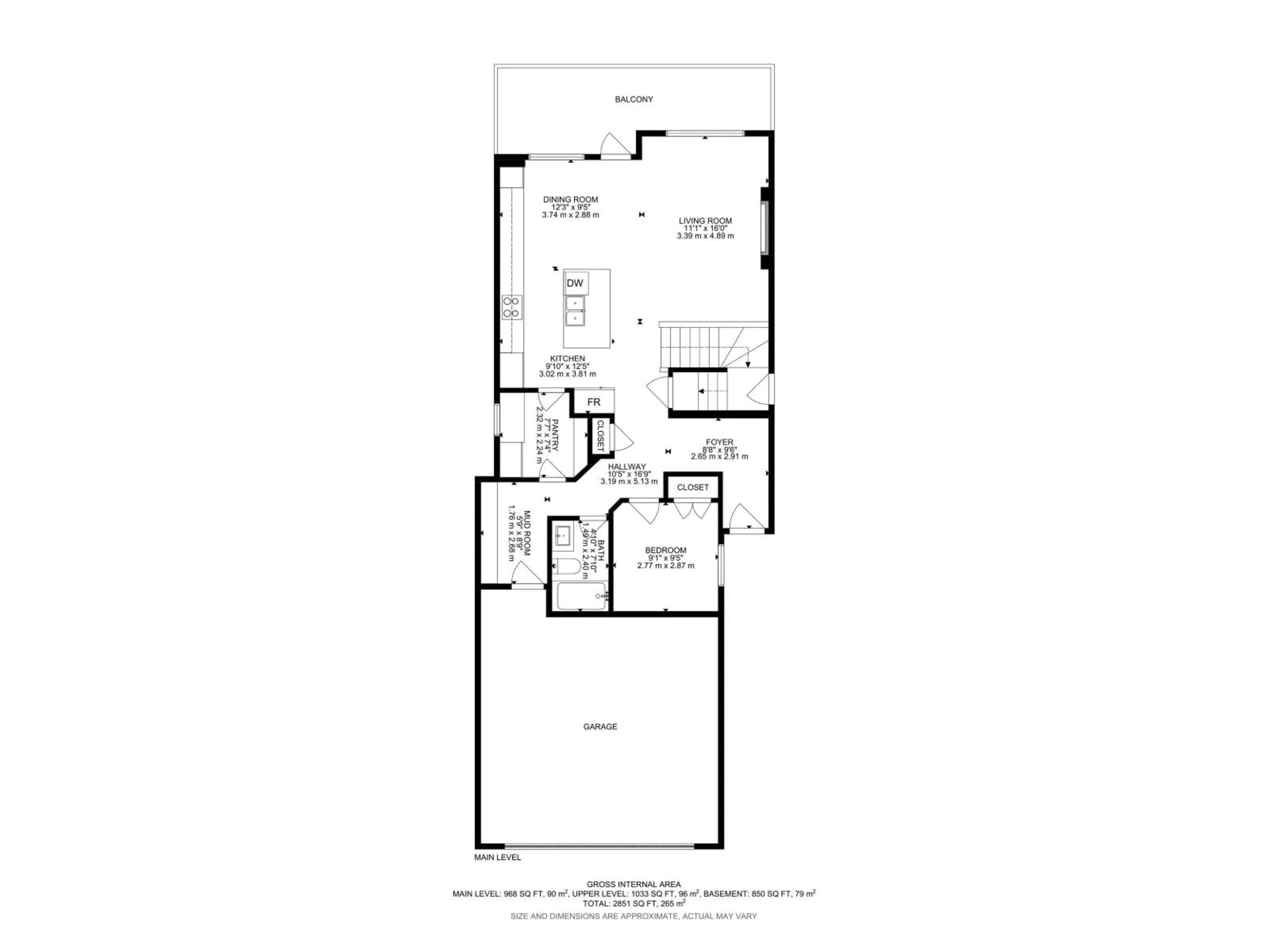 Floor plan for 90 ELDRIDGE PT, St. Albert Alberta T8N8C4