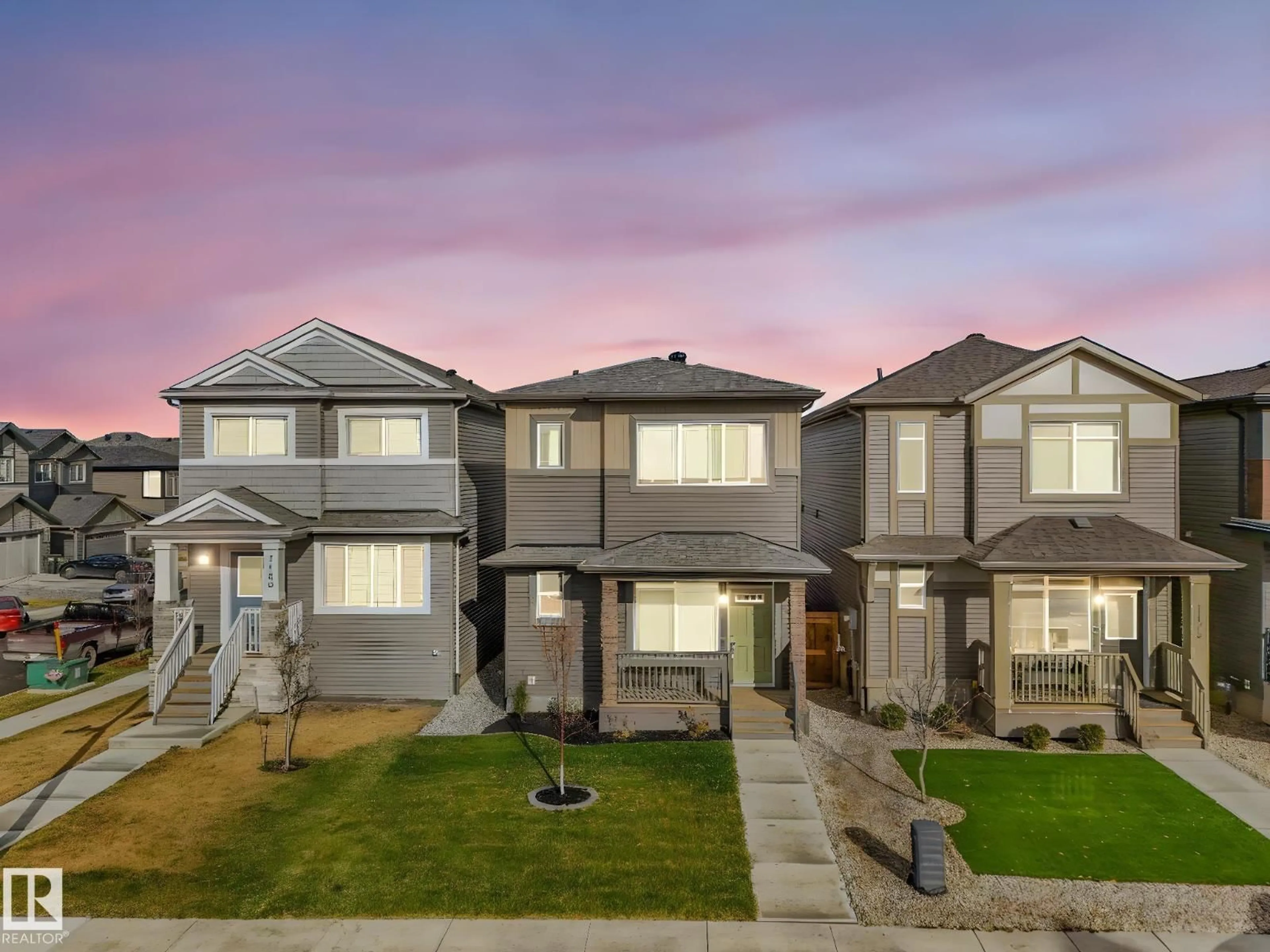 A pic from outside/outdoor area/front of a property/back of a property/a pic from drone, street for 7182 177A AV, Edmonton Alberta T5Z0T8