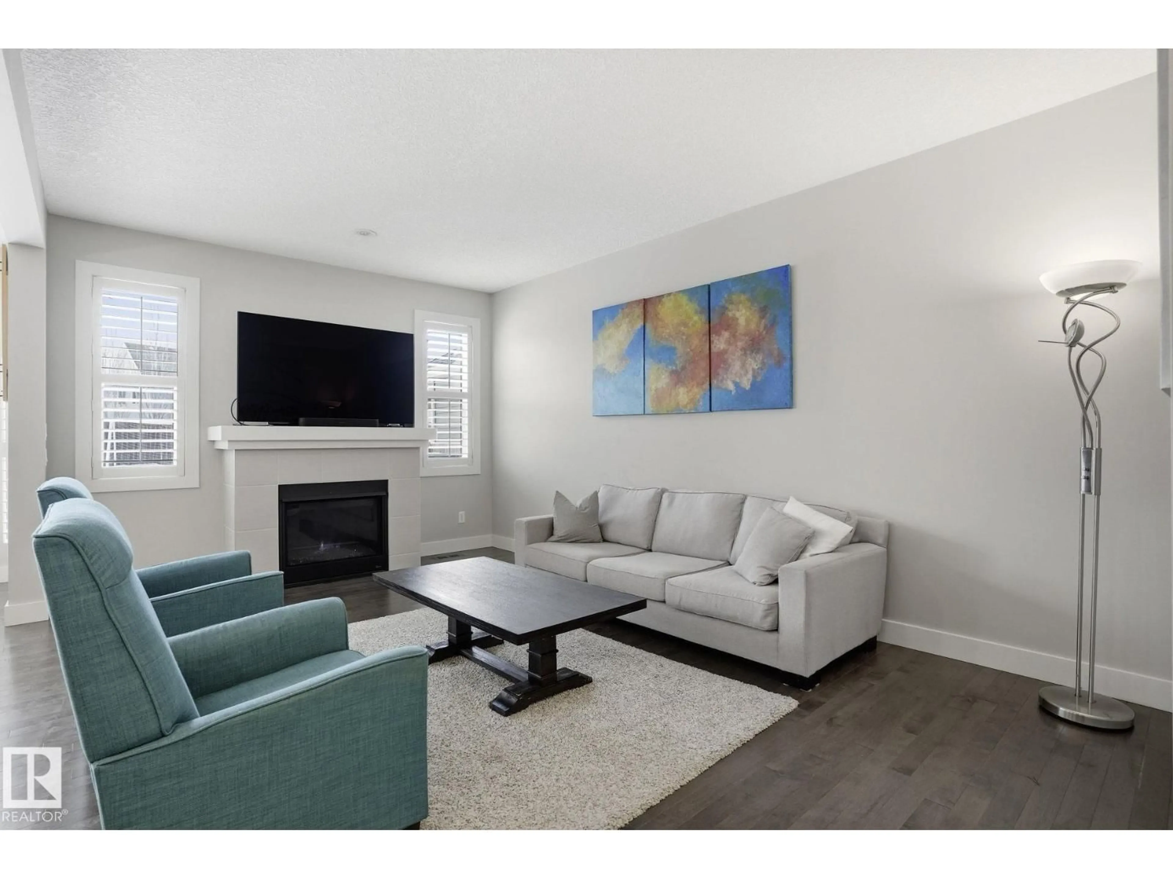 Living room with furniture, unknown for SW - 1915 77 ST, Edmonton Alberta T6X1V9