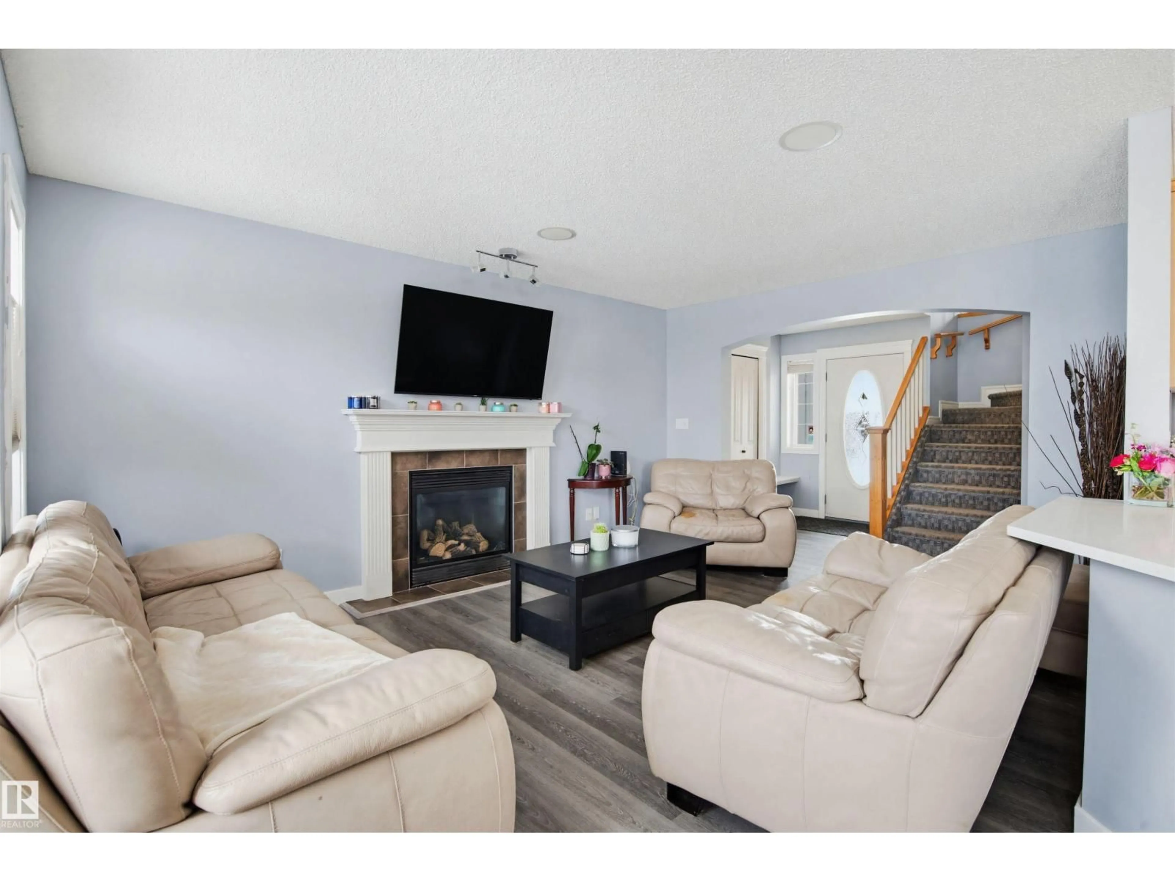 Living room with furniture, unknown for 4020 157A AV, Edmonton Alberta T5Y0A4
