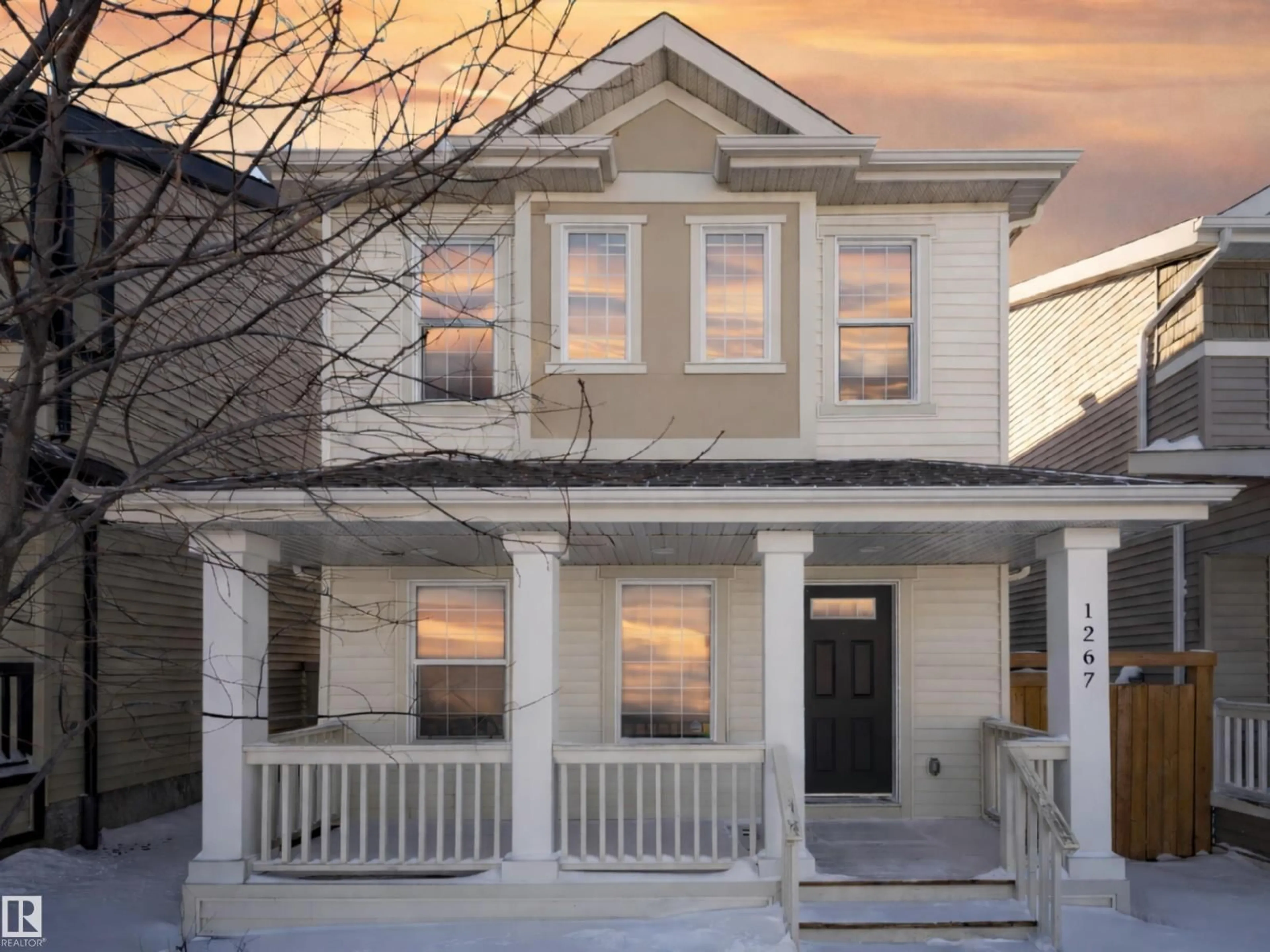 Home with vinyl exterior material, street for 1267 CHAPPELLE BV, Edmonton Alberta T6W3R1