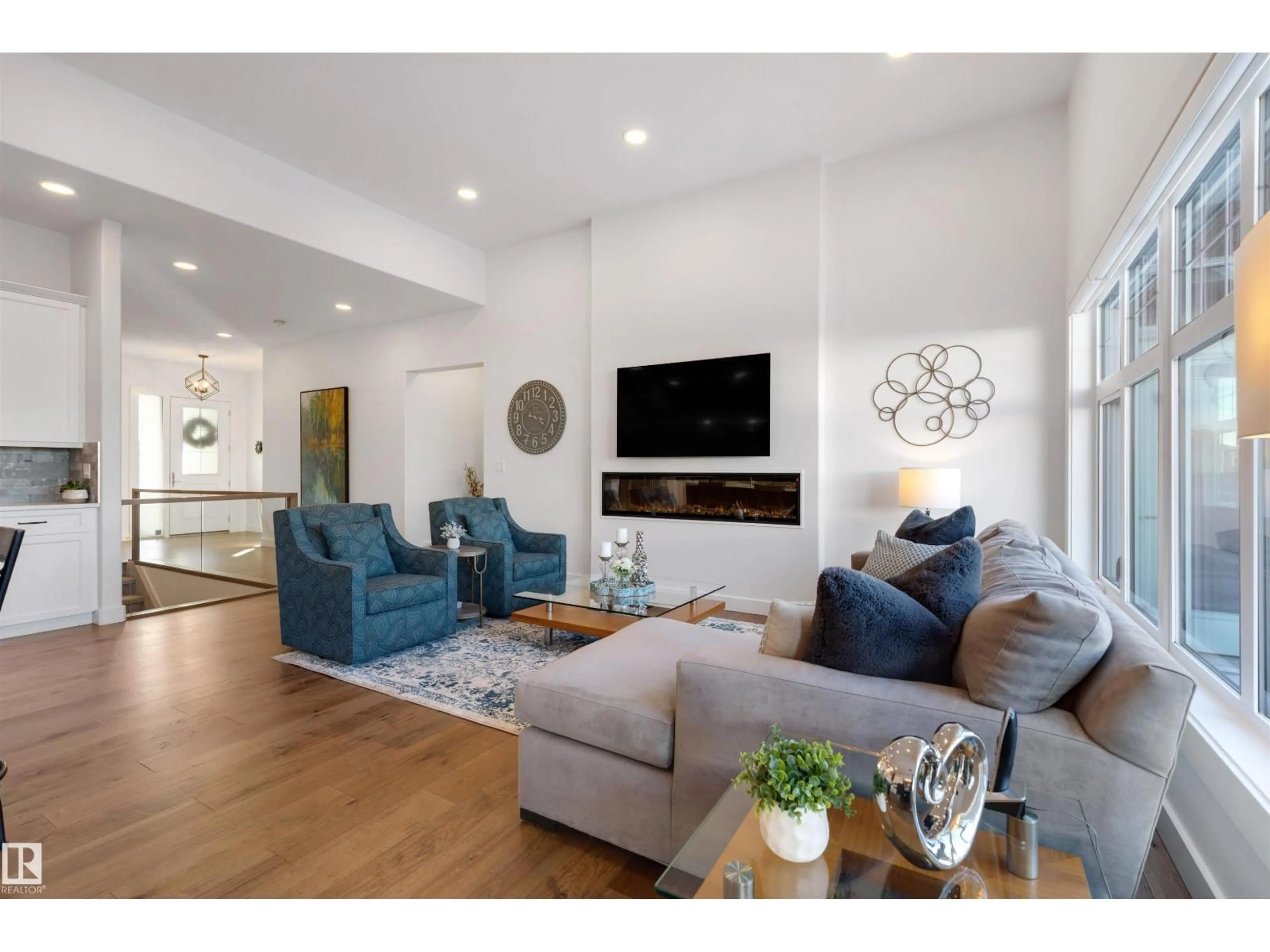 Living room with furniture, unknown for SW - 4683 CHEGWIN WD, Edmonton Alberta T6W4A7