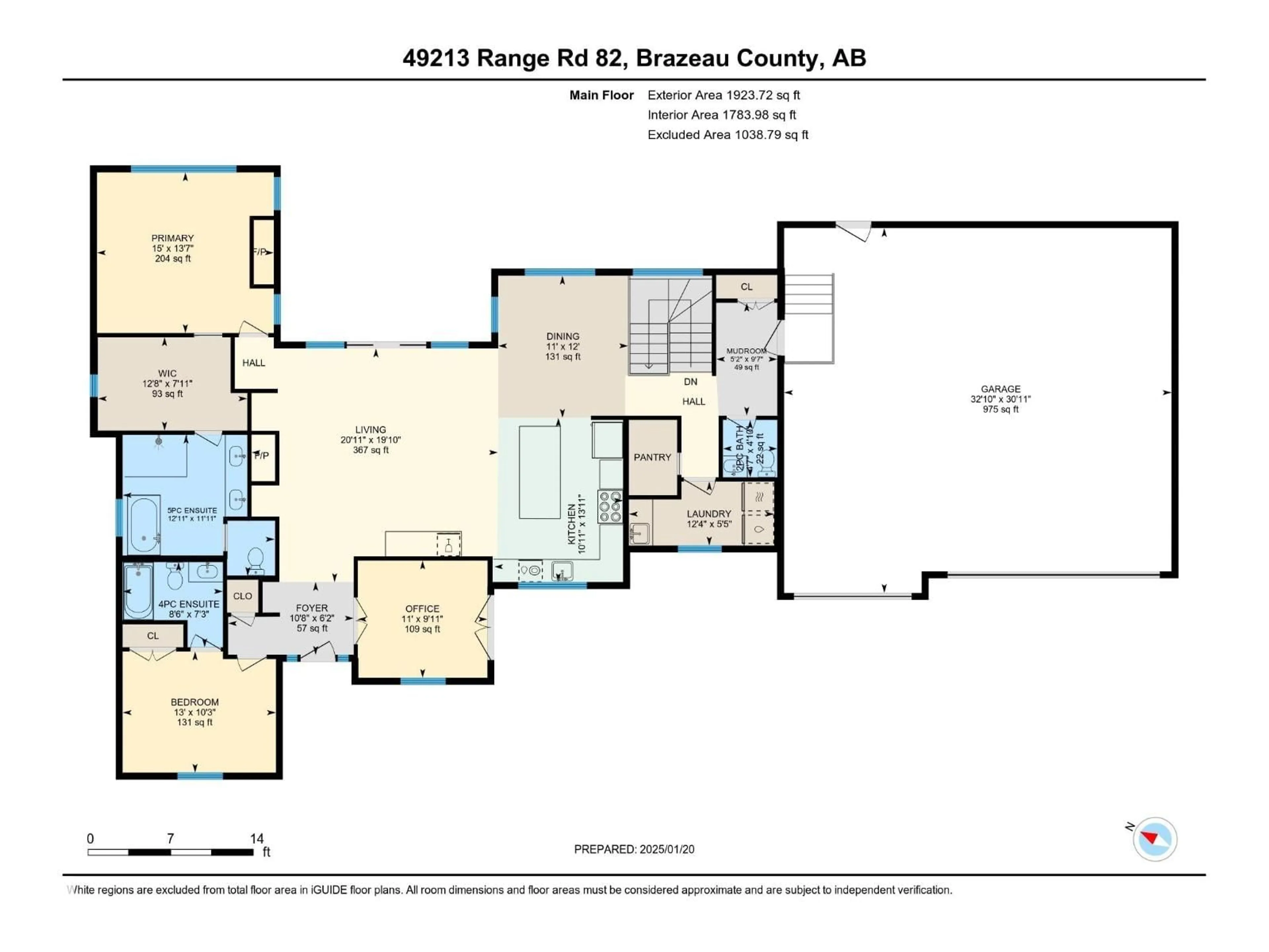 Floor plan for 49213 RANGE ROAD 82, Rural Brazeau County Alberta T7A2A3