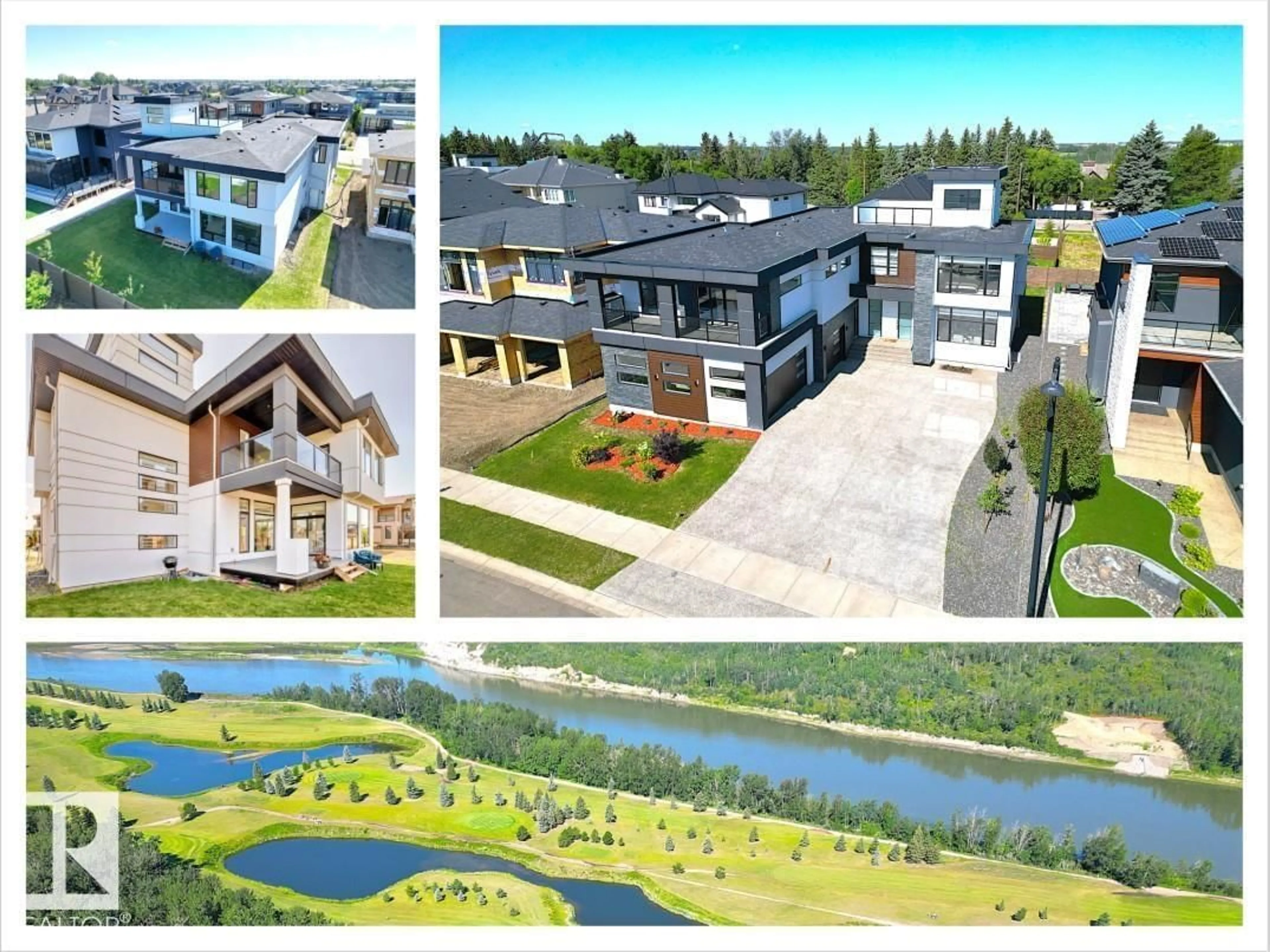 A pic from outside/outdoor area/front of a property/back of a property/a pic from drone, water/lake/river/ocean view for 2747 WHEATON DR, Edmonton Alberta T6W2M5