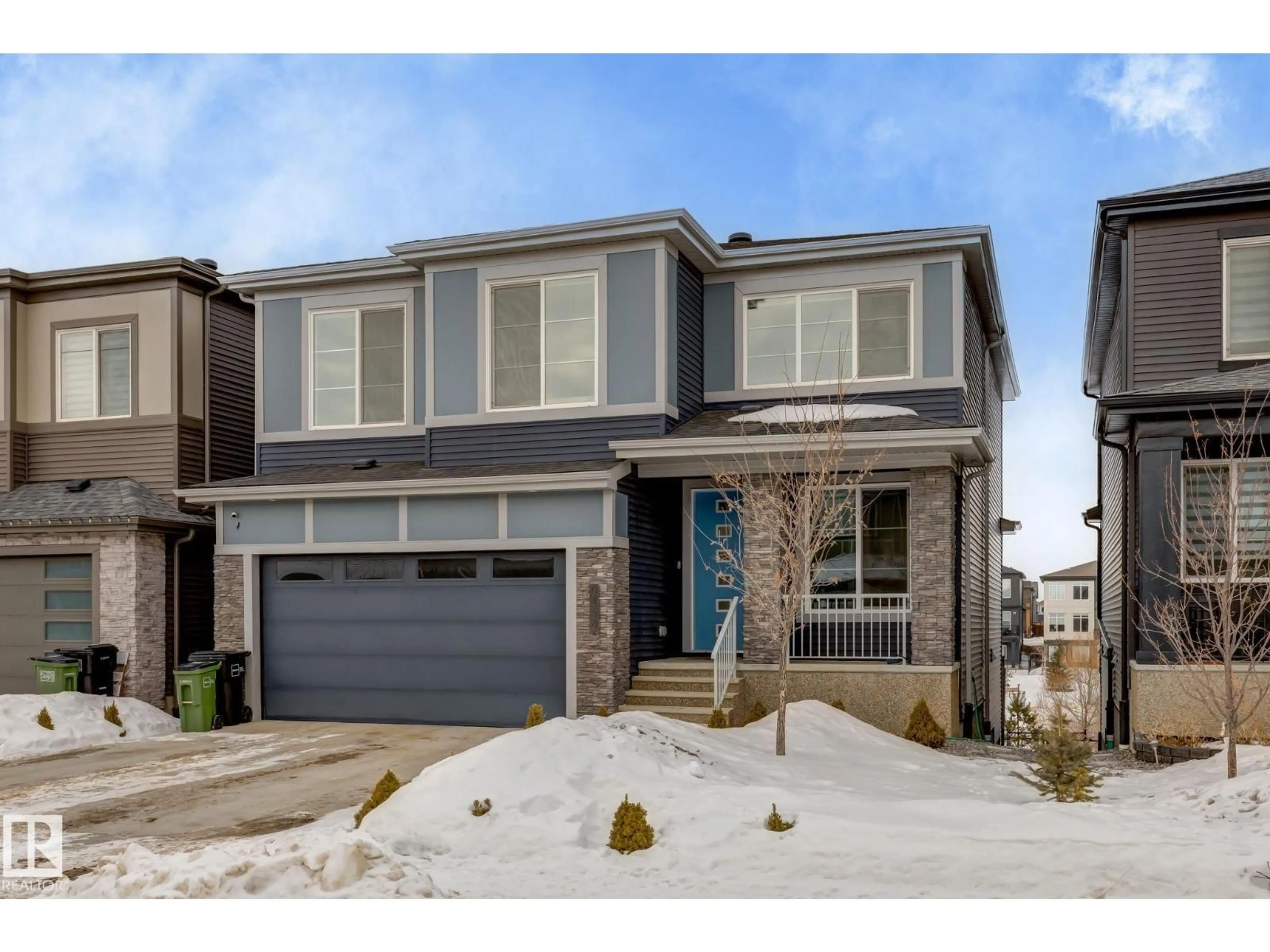 Home with brick exterior material, street for SW - 6456 KING WD, Edmonton Alberta T6W4R6
