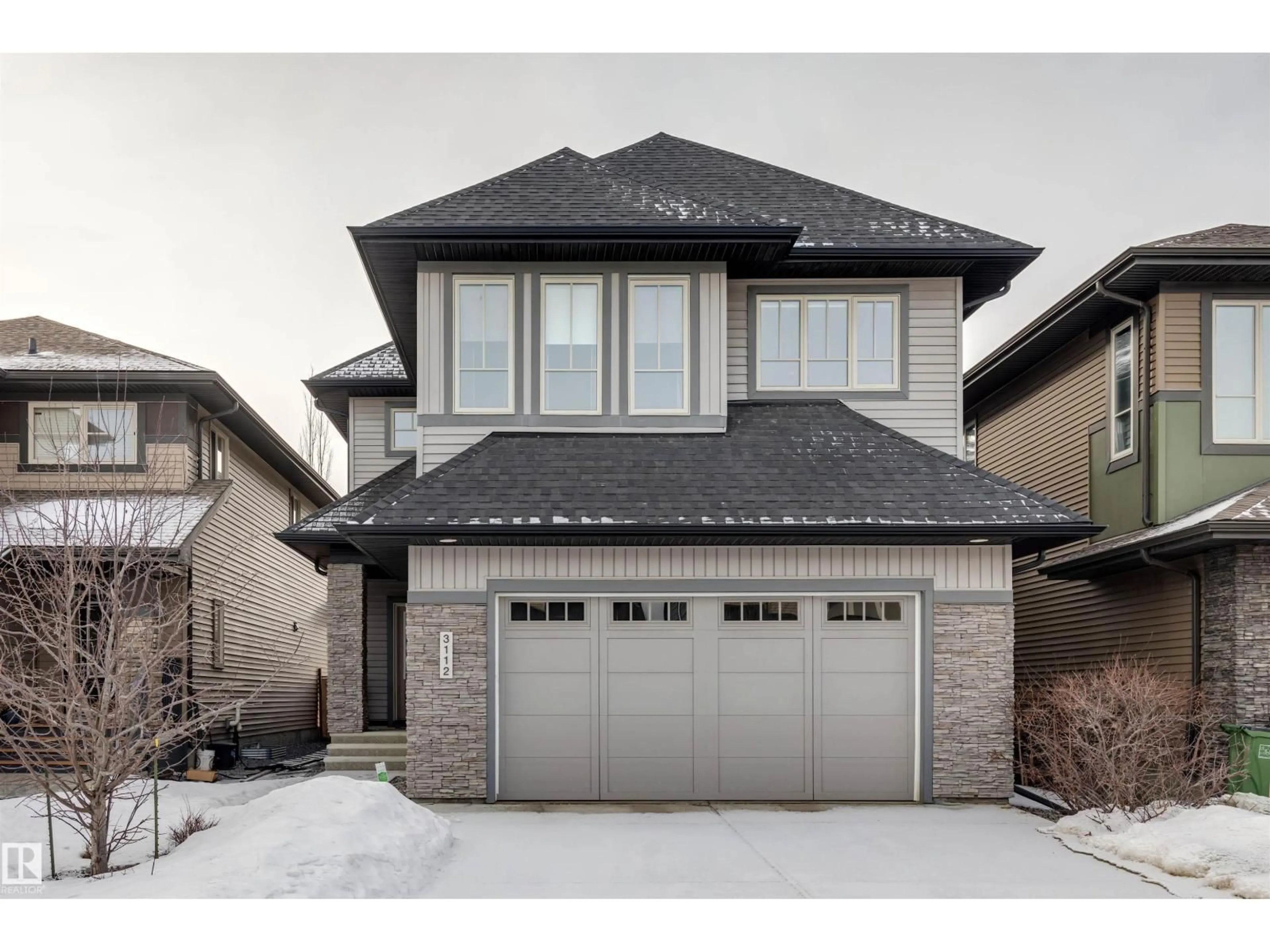 Home with brick exterior material, street for 3112 ALLAN LANDING LD, Edmonton Alberta T6W2R7