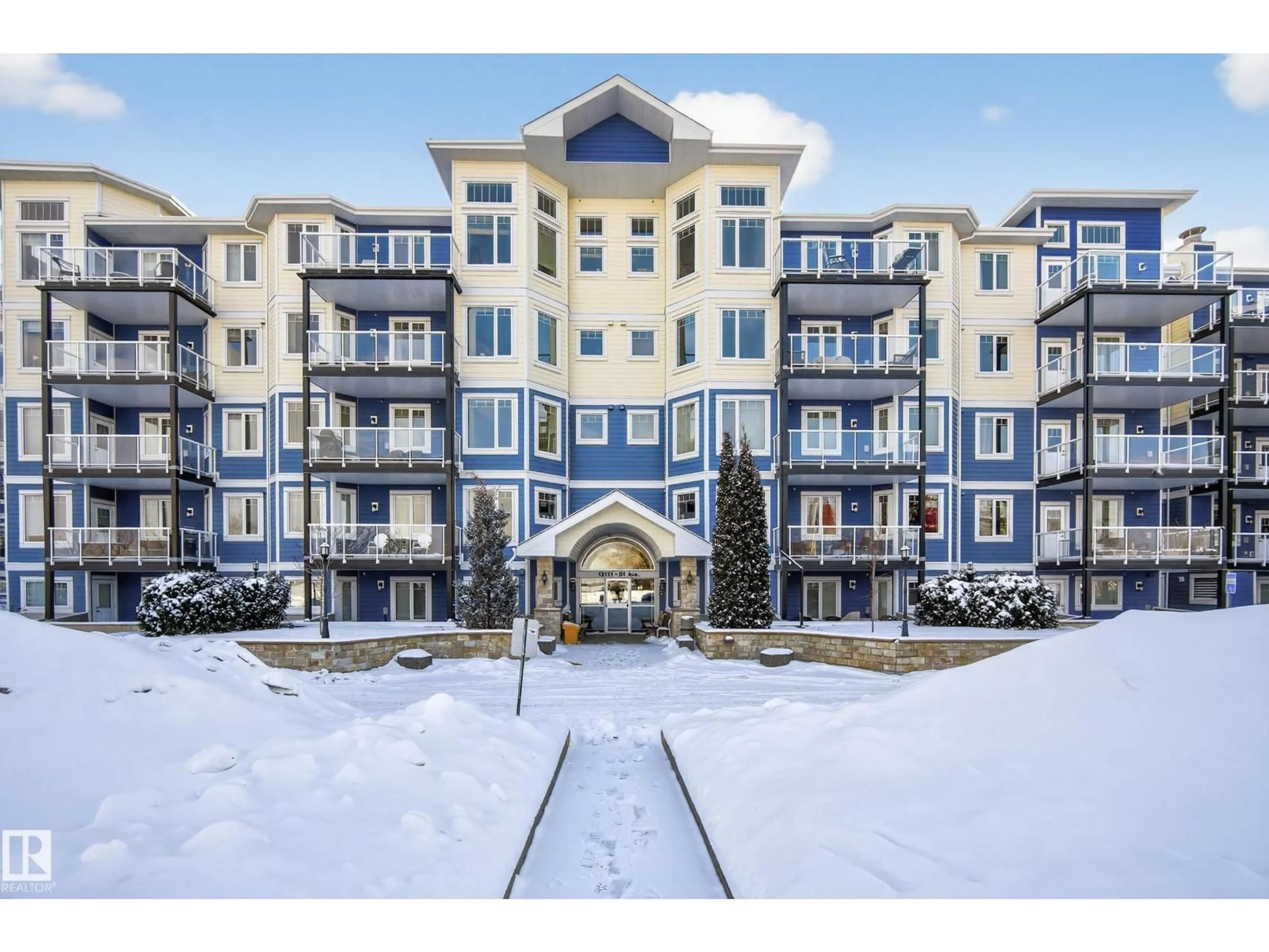 A pic from outside/outdoor area/front of a property/back of a property/a pic from drone, unknown for #415 - 12111 51 AV, Edmonton Alberta T6H6A3