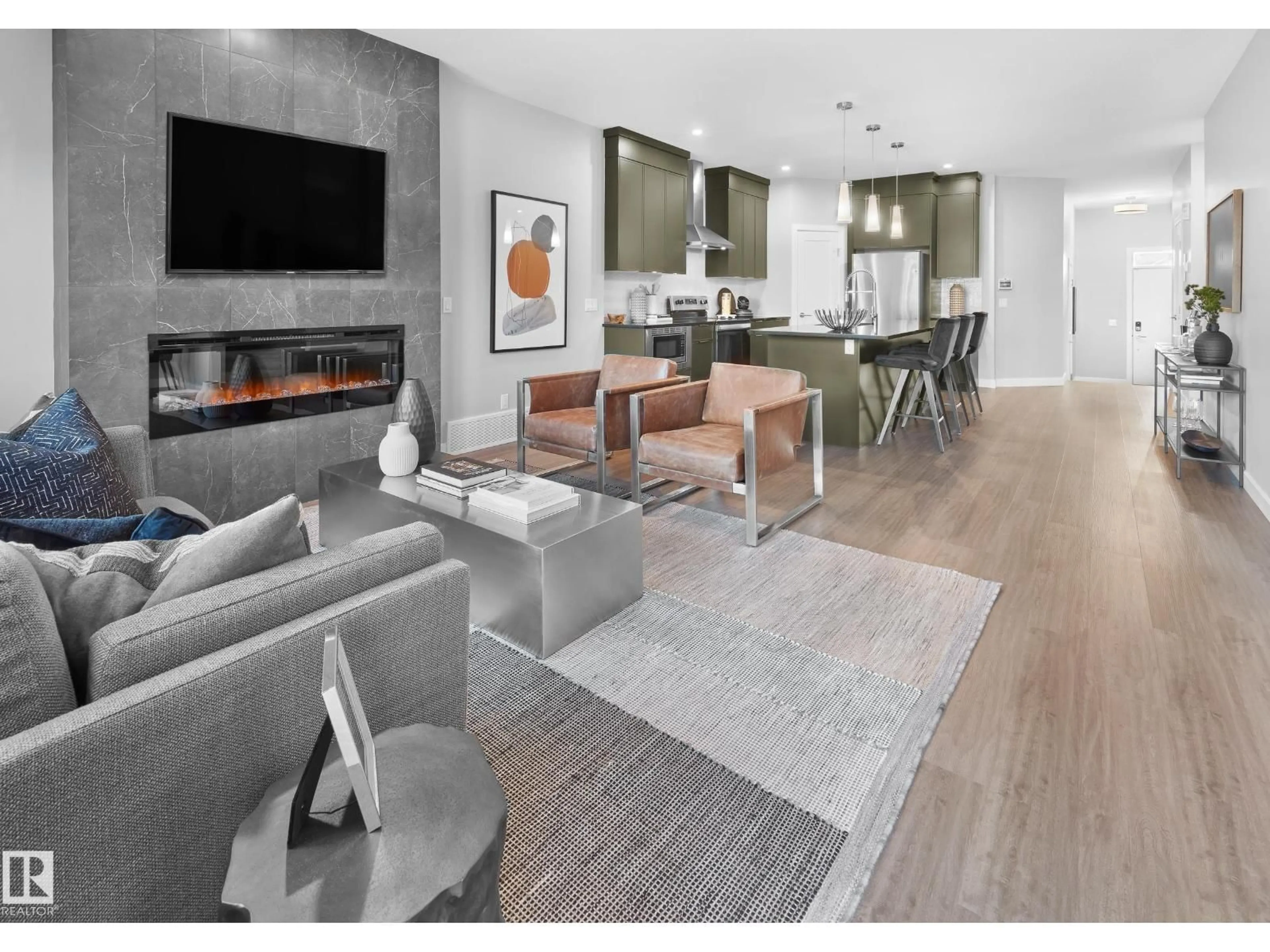 Living room with furniture, unknown for 5637 HAWTHORN WY, Edmonton Alberta T6X3K7