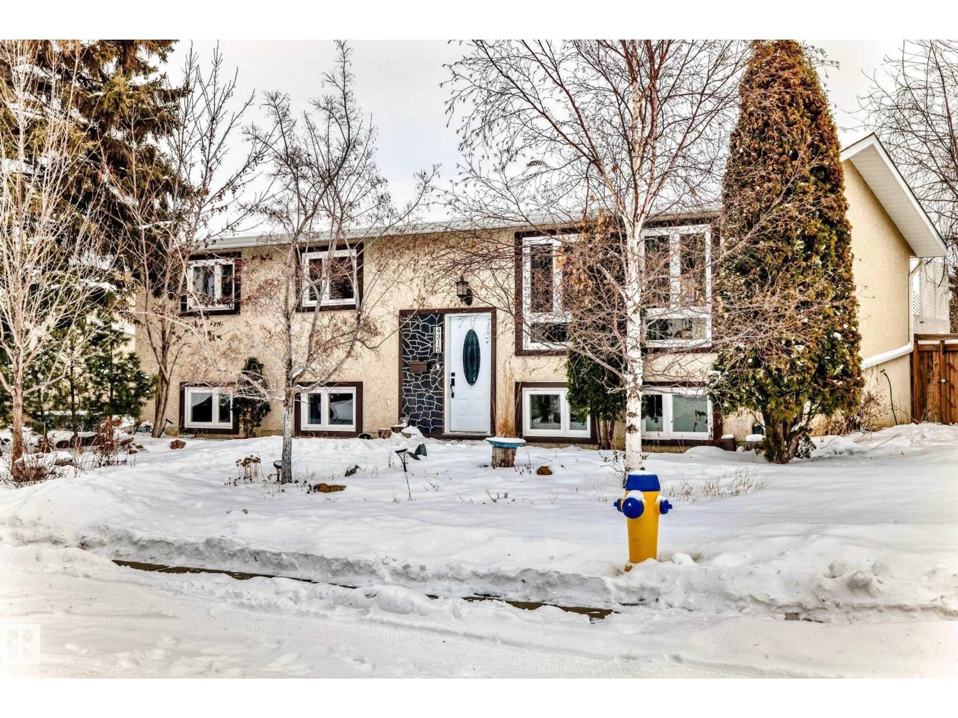 A pic from outside/outdoor area/front of a property/back of a property/a pic from drone, street for 4315 89 ST, Edmonton Alberta T6K1A6