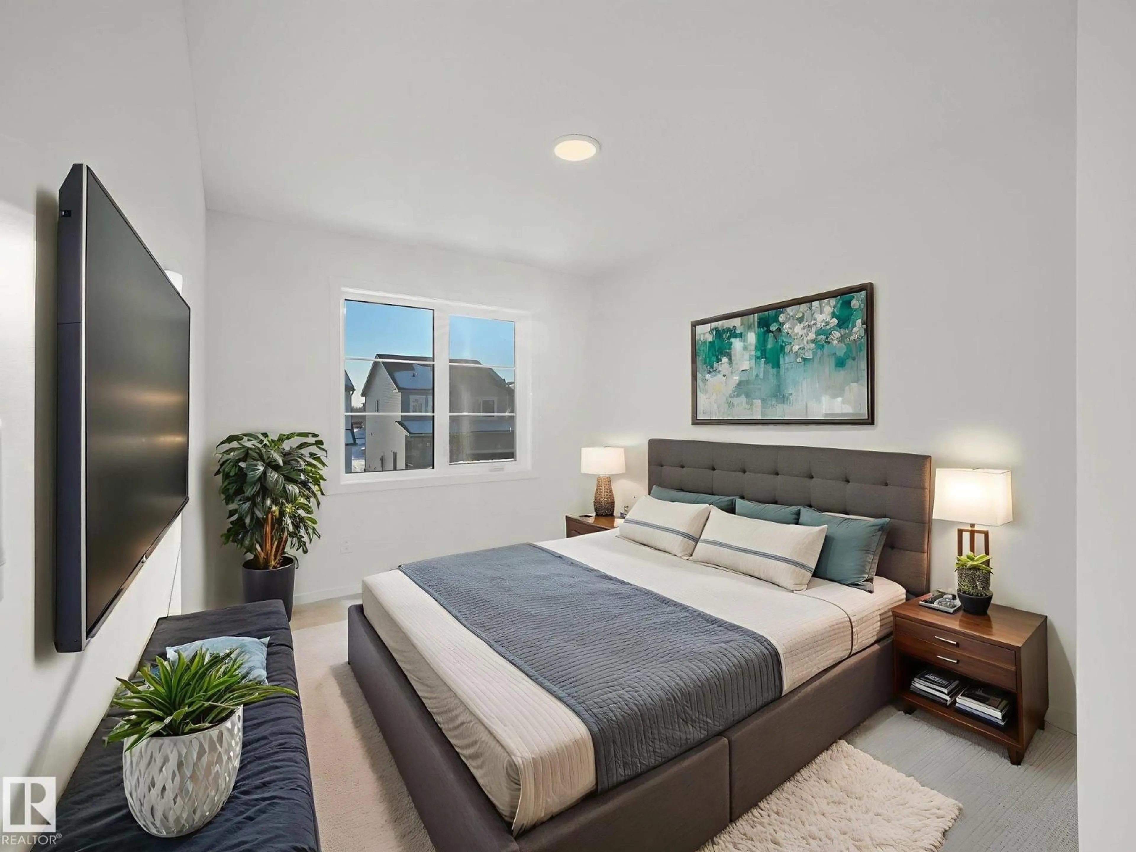 Bedroom with bed, unknown for 20506 16A AV, Edmonton Alberta T6M3E5