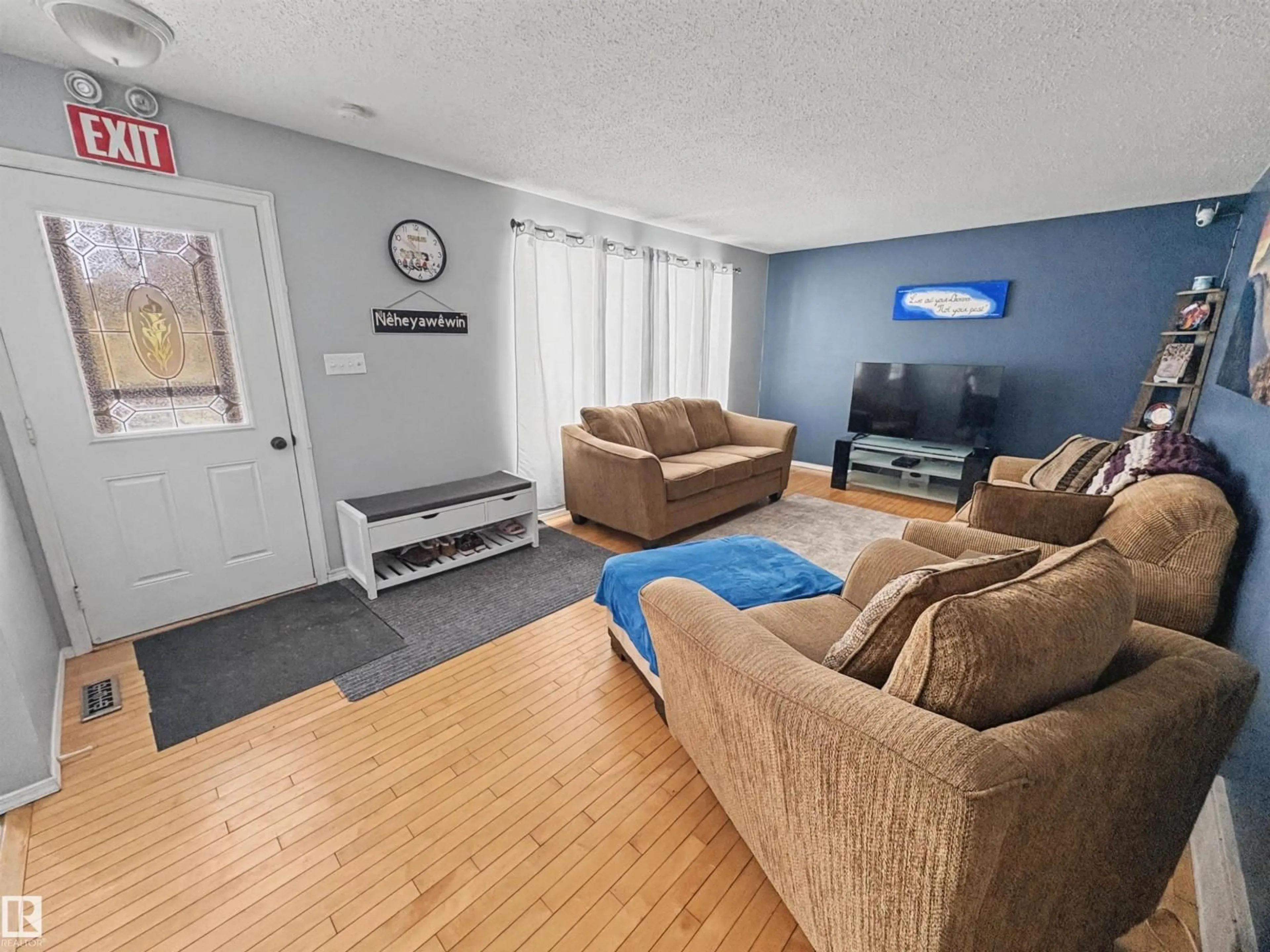 Living room with furniture, unknown for 4602 42 AV, Bonnyville Town Alberta T9N1R1