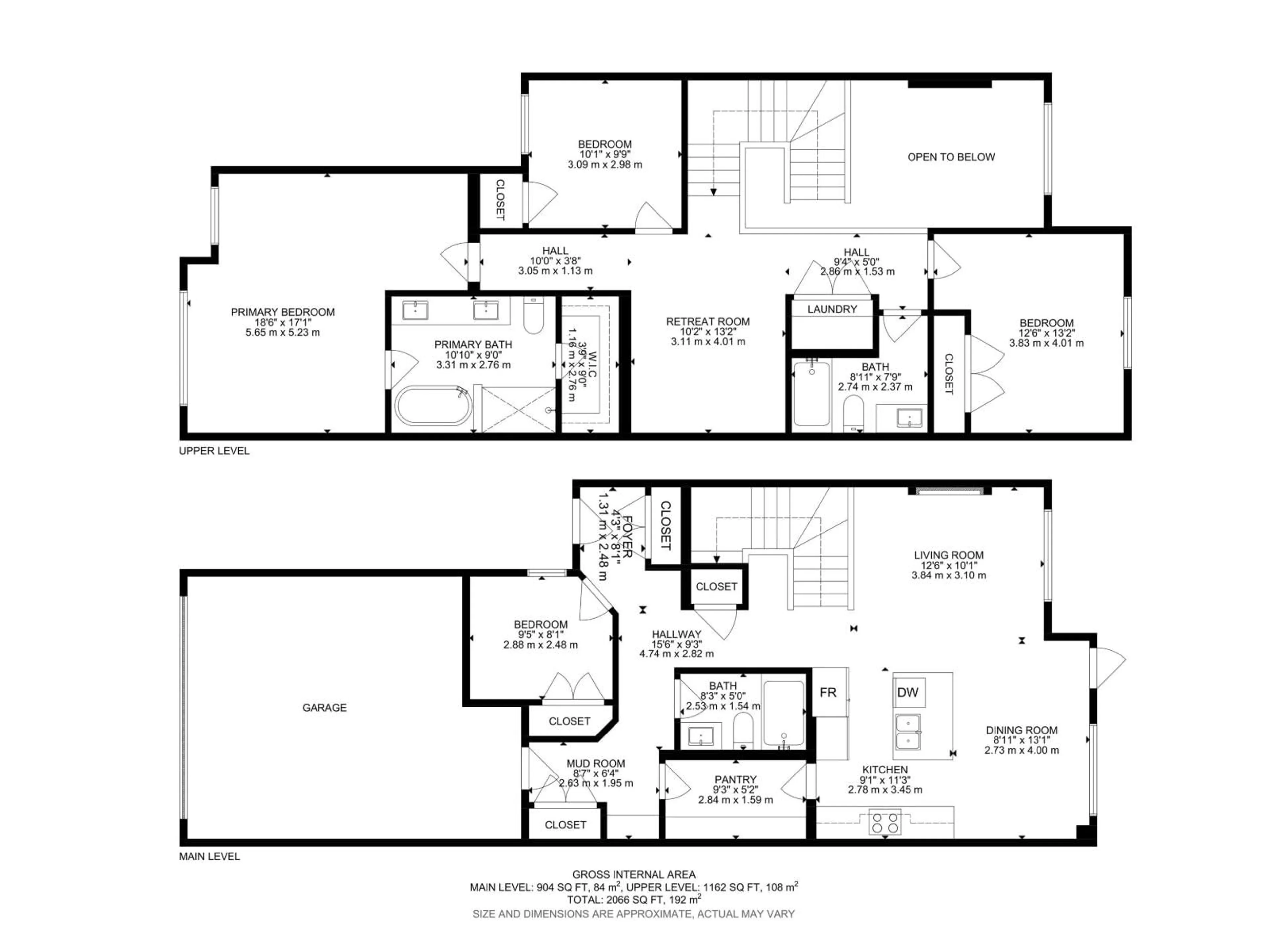 Floor plan for NW - 2408 208 ST, Edmonton Alberta T6M2J7